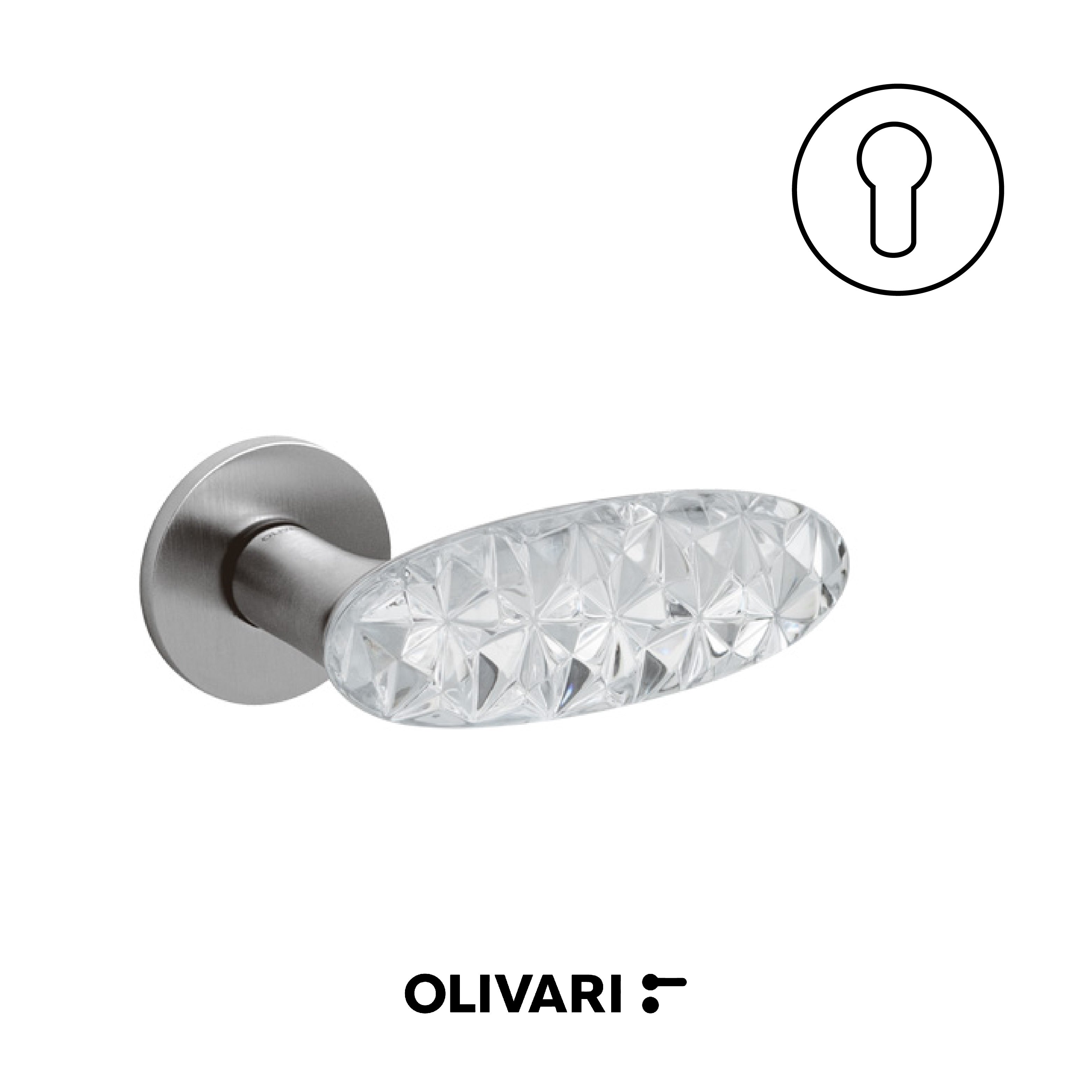 Crystal Diamond - Olivari Maniglia per porta interna - Imhoff Handles