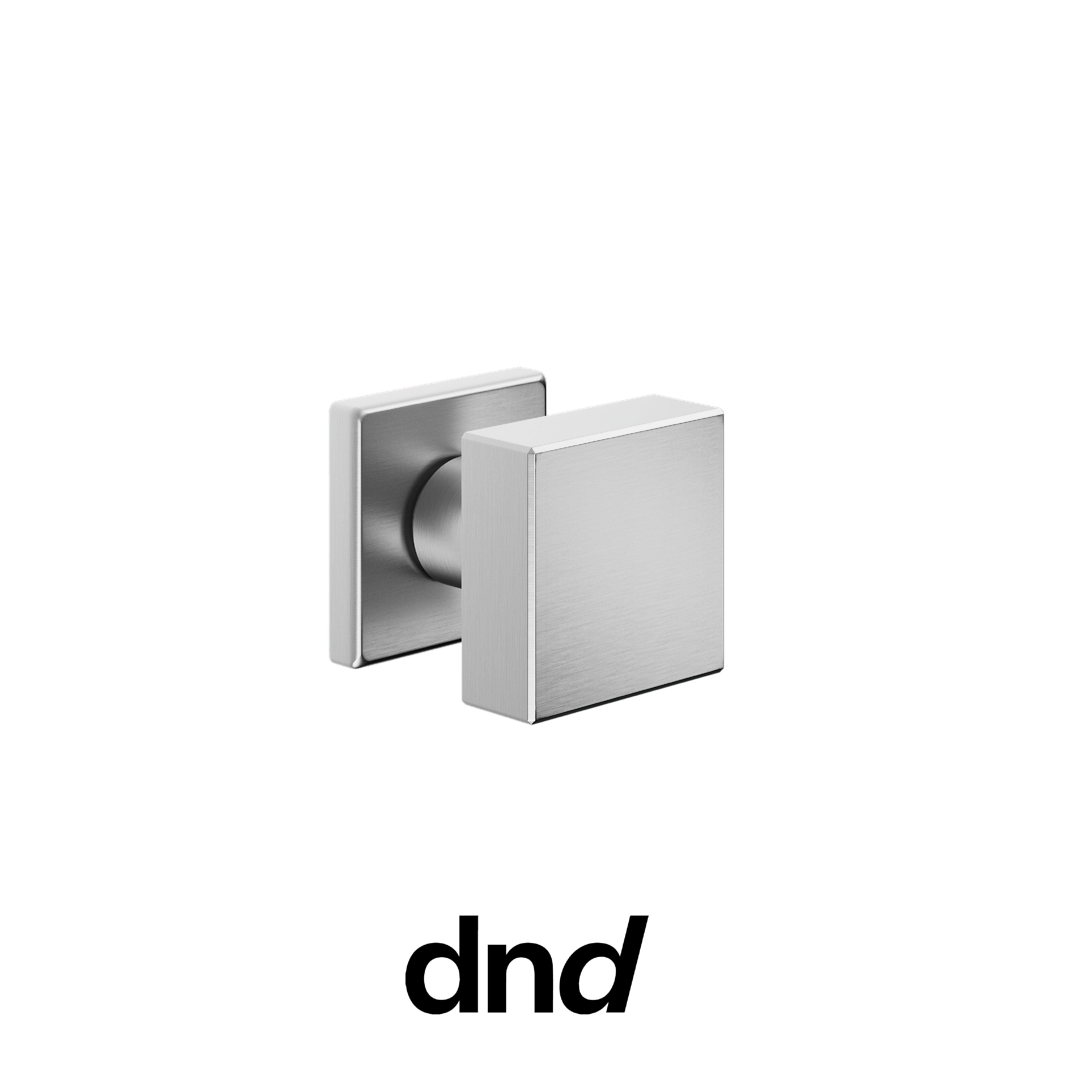 DND Ring - Pomolo per porta interna - OCS - Cromo satinato / Vis Quadra - 50x50 - 7 mm / No