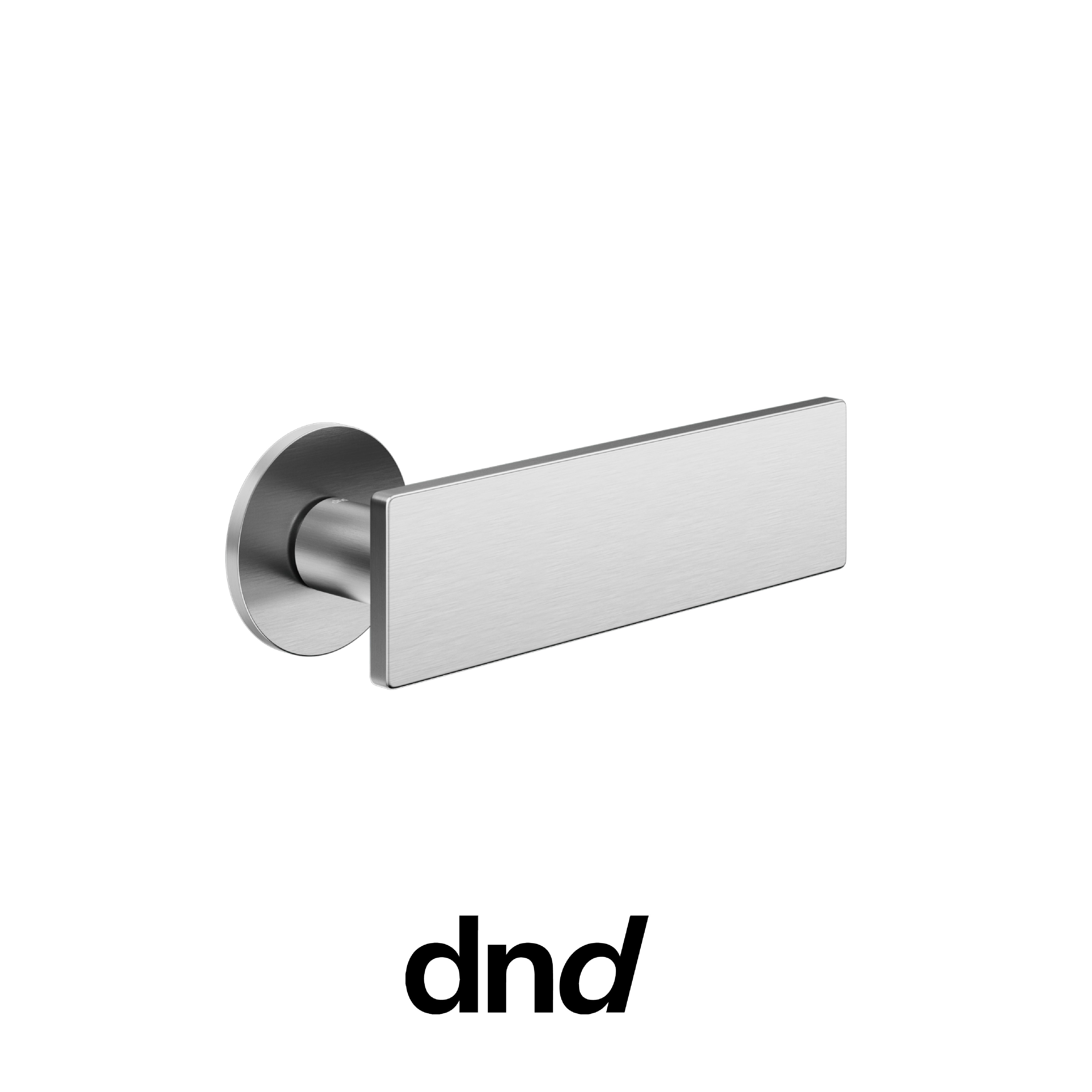 DND DUE - Maniglia per porta interna - OCS - Cromo satinato / Fine Tonda Ø 50 - 4 mm / No