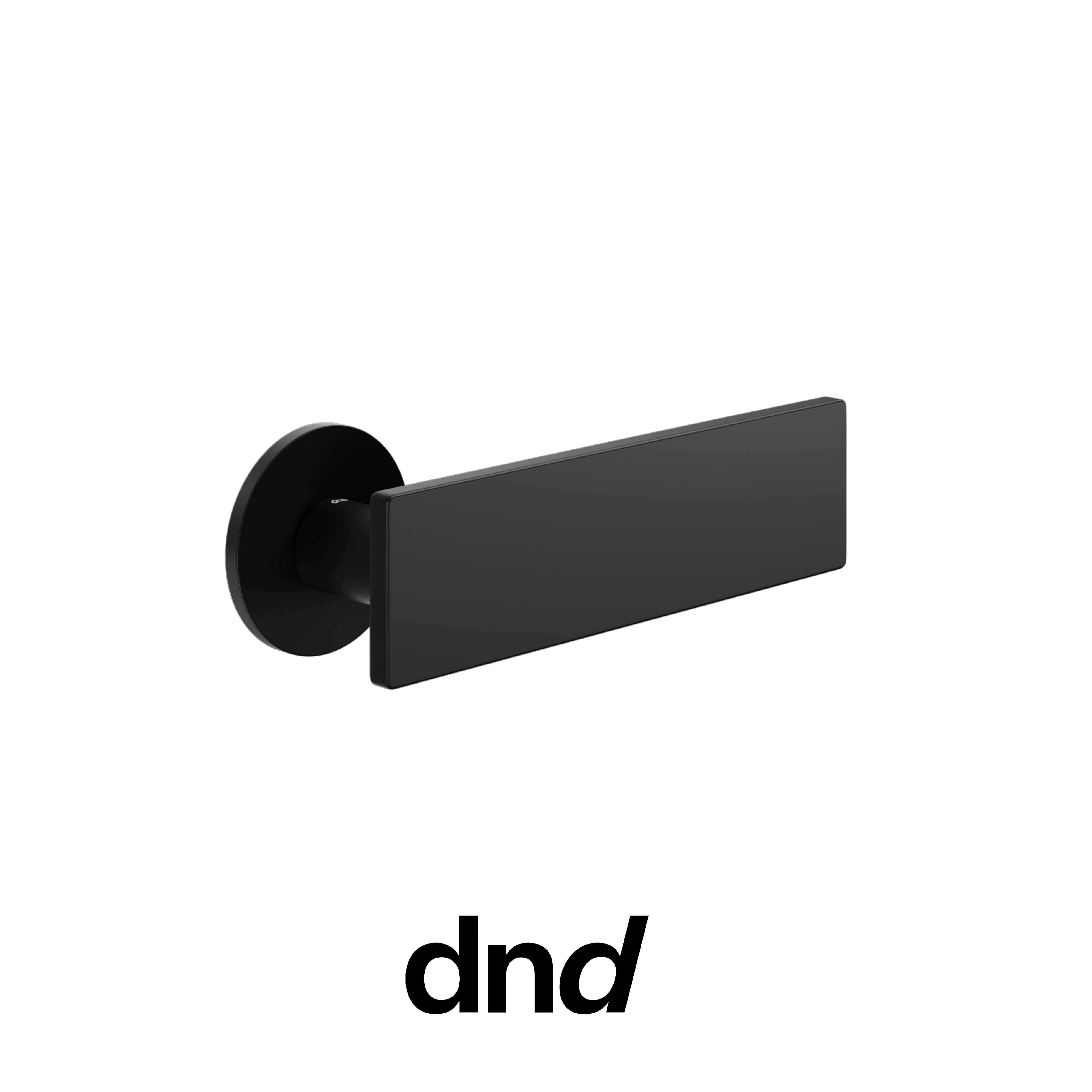 DND DUE - Maniglia per porta interna - ONO - Nero / Fine Tonda Ø 50 - 4 mm / No