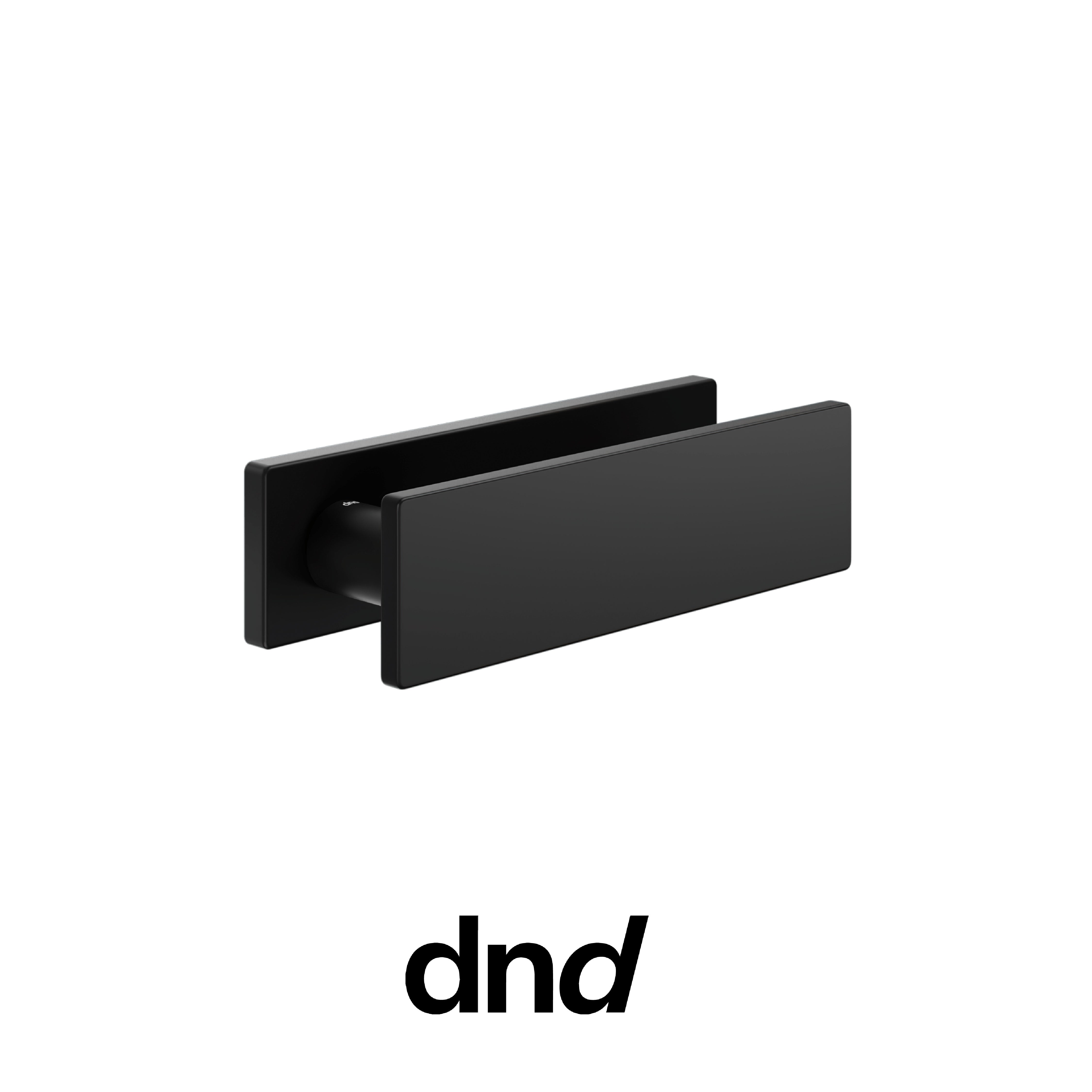 DND DUE - Maniglia per porta interna - ONO - Nero / Placca orizzontale / No