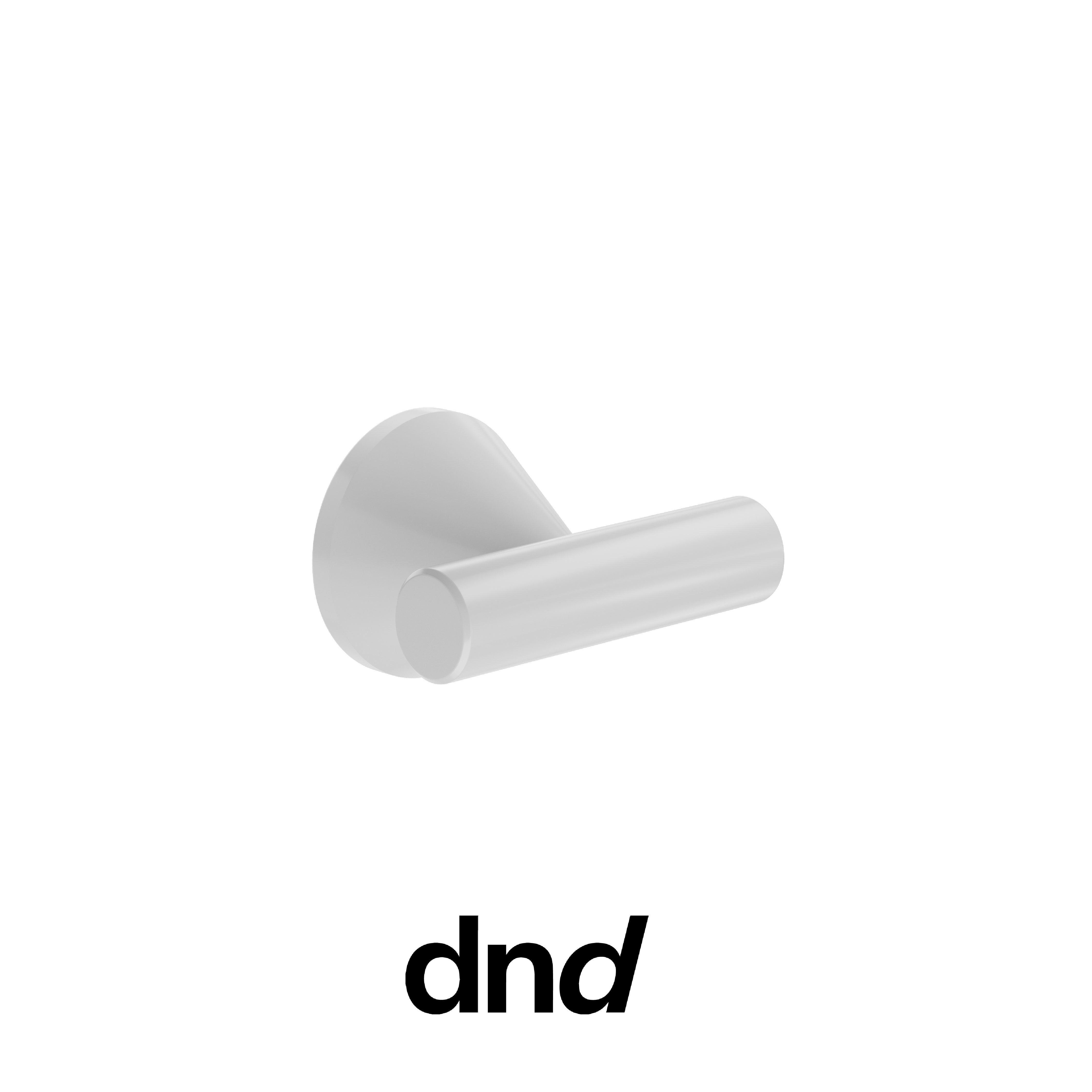 DND Pencil - Pomolo per porta interna - ABN - Bianco / Pencil / Pomolo singolo fisso