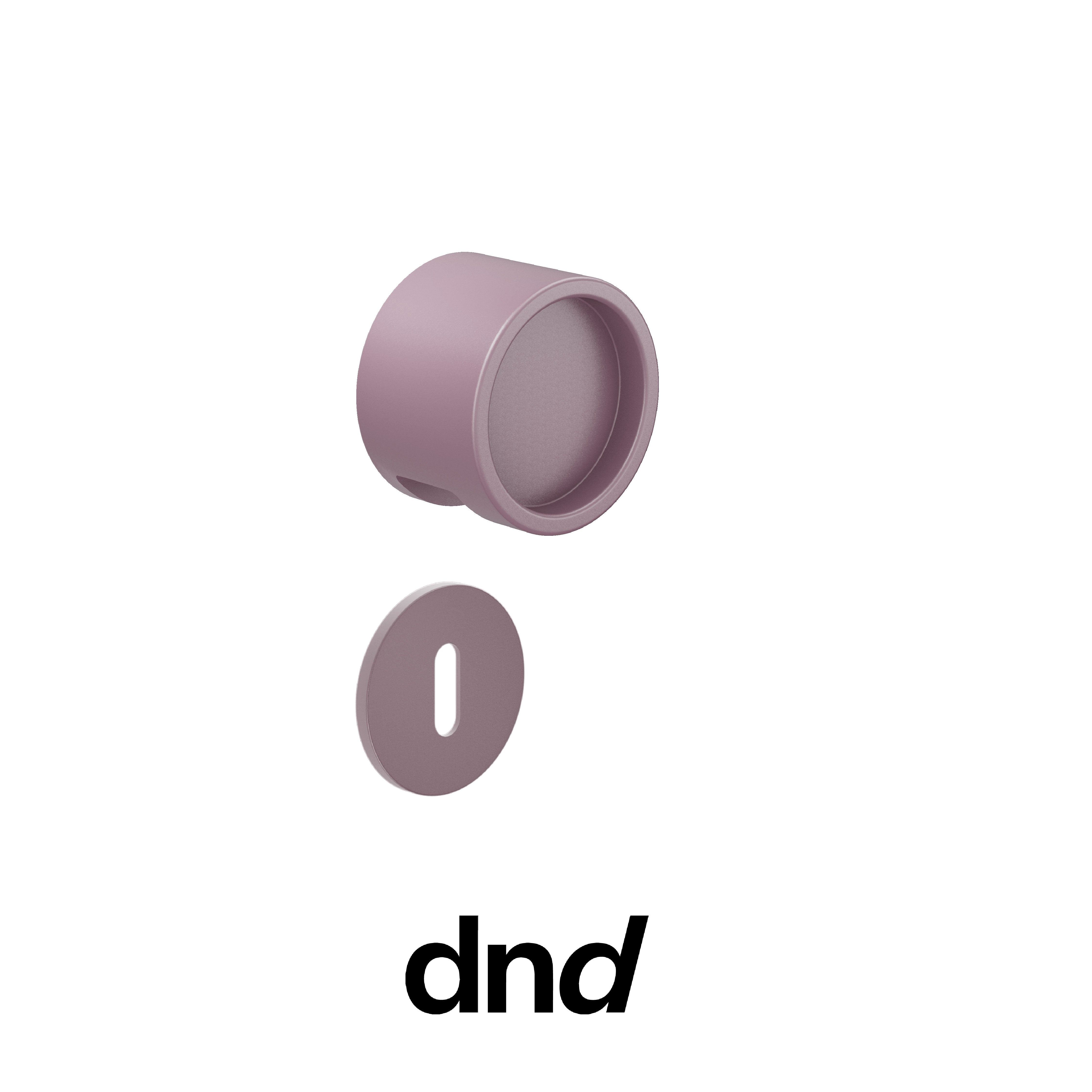 DND Timeless - Pomolo per porta interna - AVP - Violetto pastello / Fine Tonda Ø 50 - 4 mm / Patent