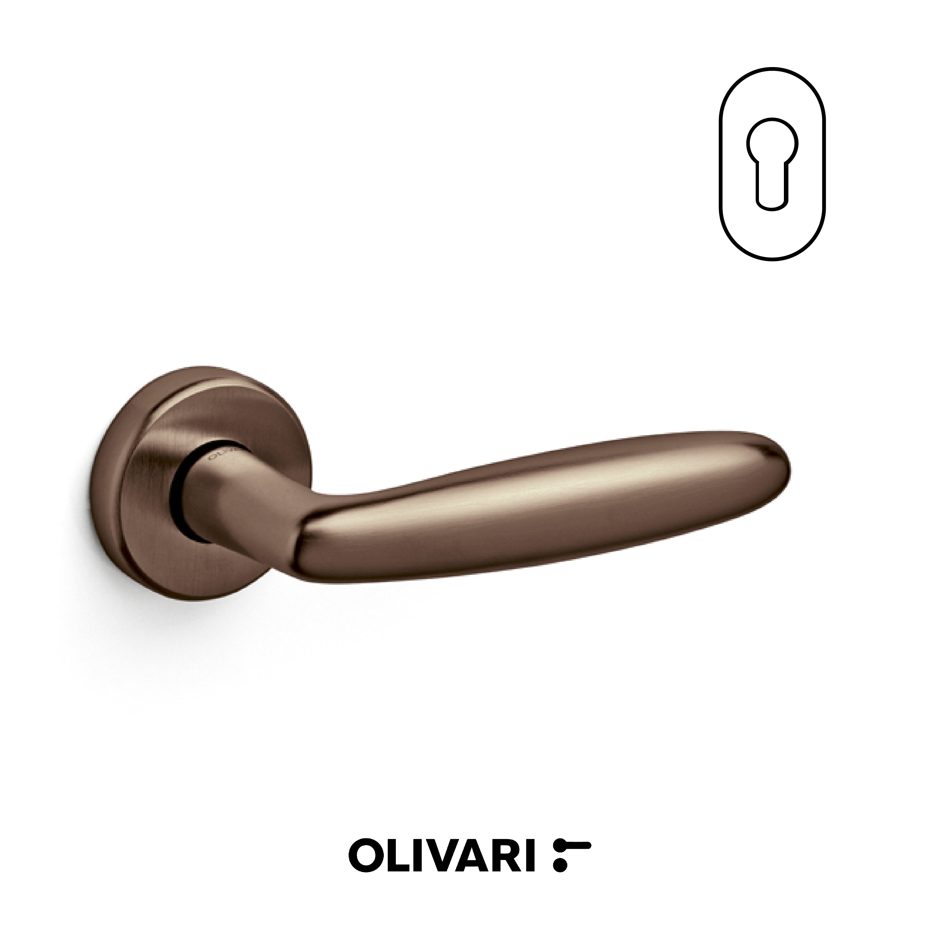 Flaminia - Olivari Maniglia per porta interna - Imhoff Handles