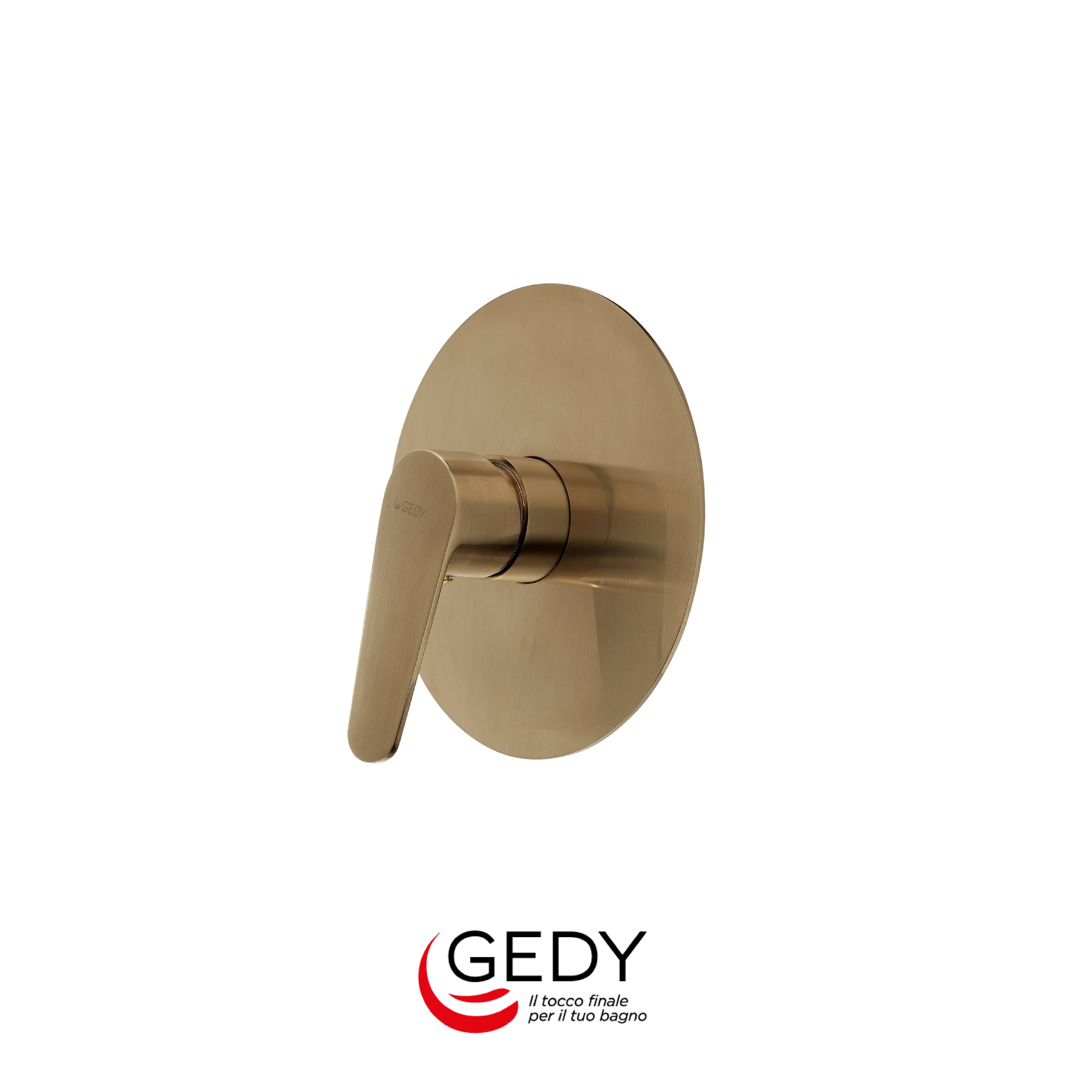 GEDY Como - Miscelatore monocomando a incasso doccia a 1 via - 88 - Oro matt