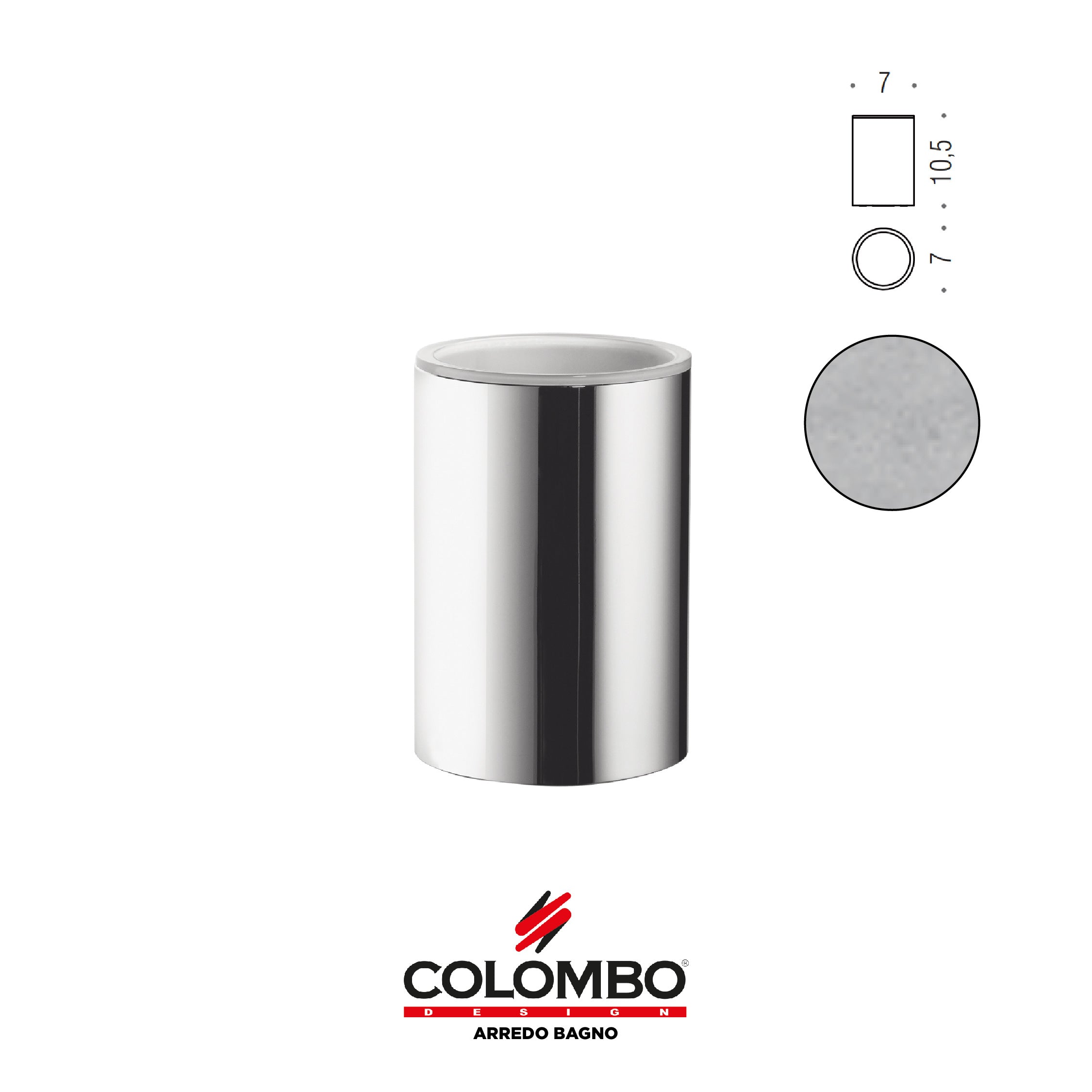 Mini Porta bicchiere d'appoggio - Colombo design arredo bagno - Imhoff Handles