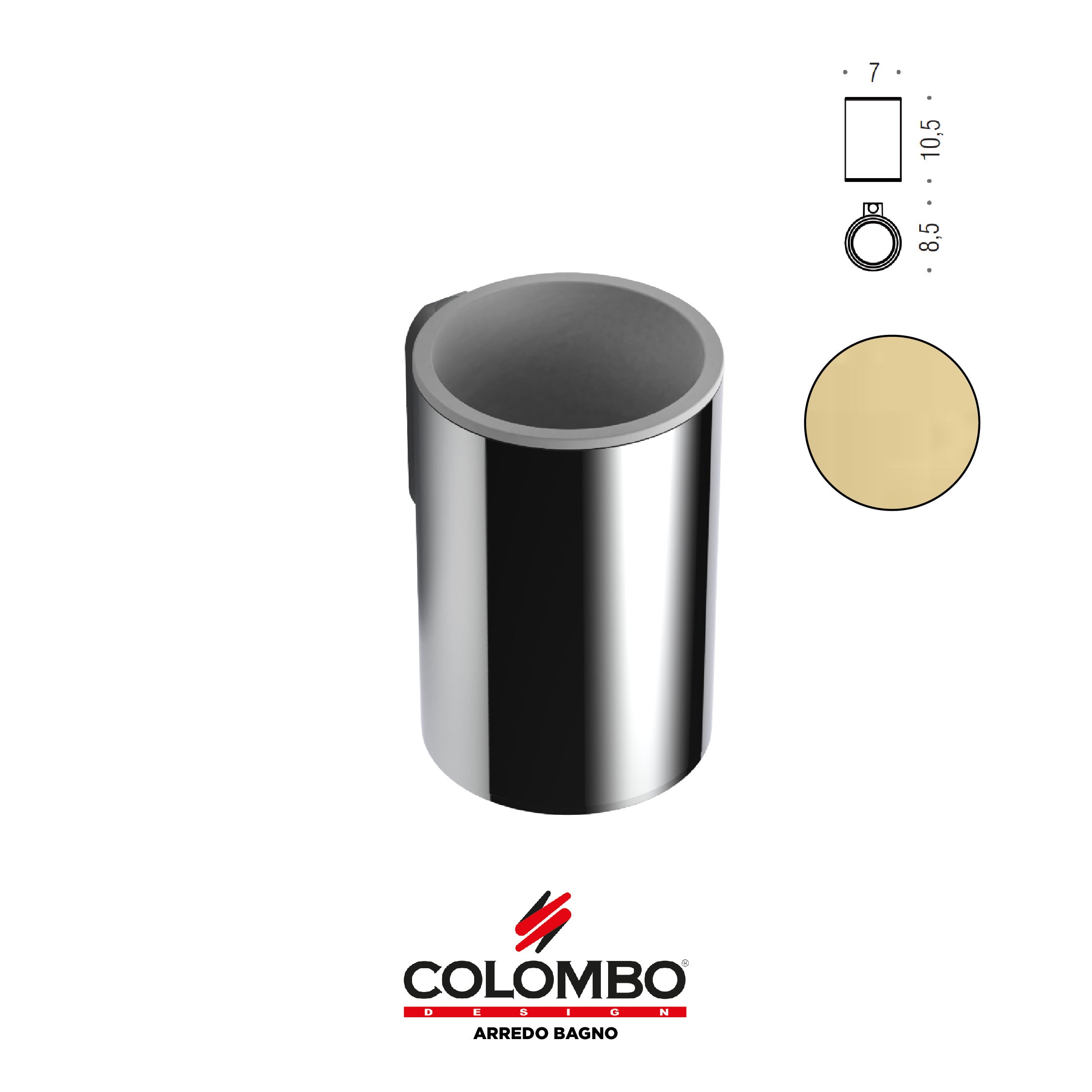 Mini Porta bicchiere - Colombo design arredo bagno - Imhoff Handles