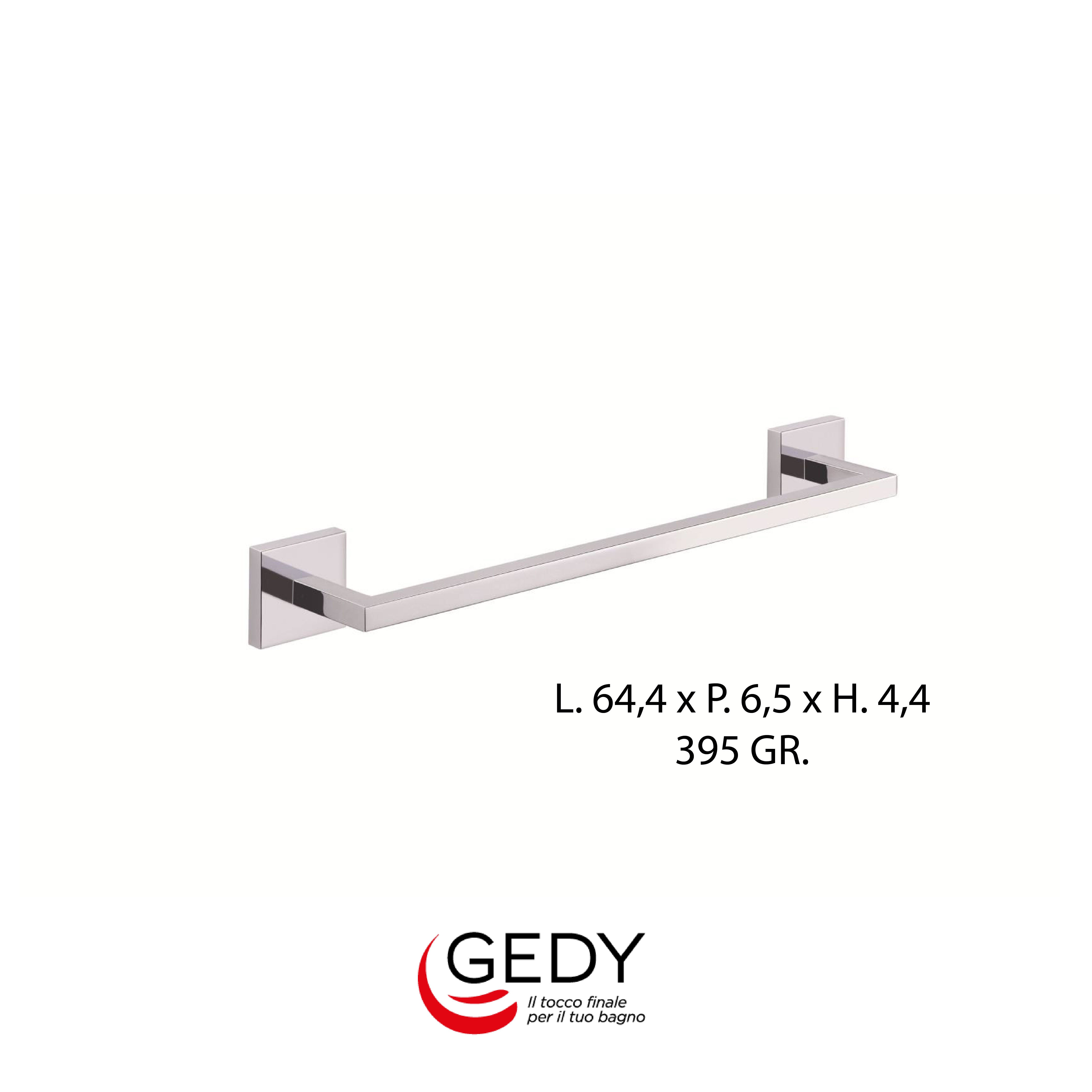 GEDY Elba - Portasalviette - 13 - Cromato / L 64.4 x P 6.5 x H 4.4 395 GR.