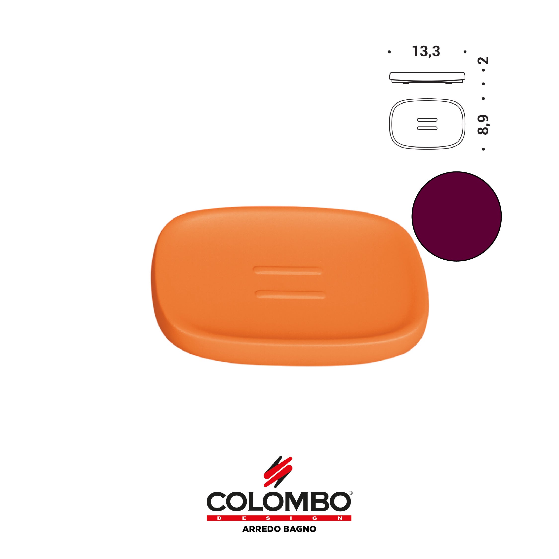 Mood Porta sapone d'appoggio - Colombo design arredo bagno - Imhoff Handles