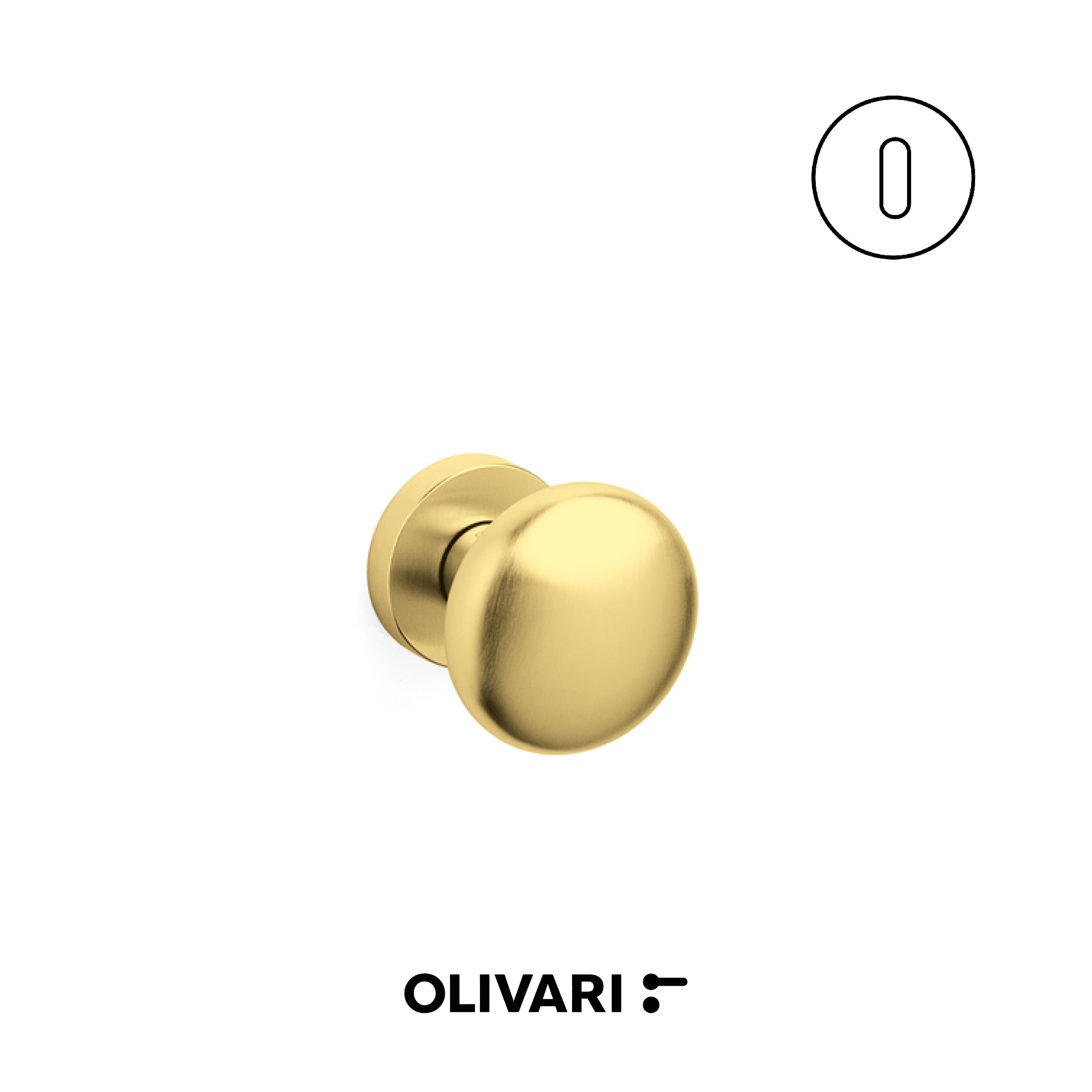 Olivari Edison Ø60 - Central Knobs for Doors