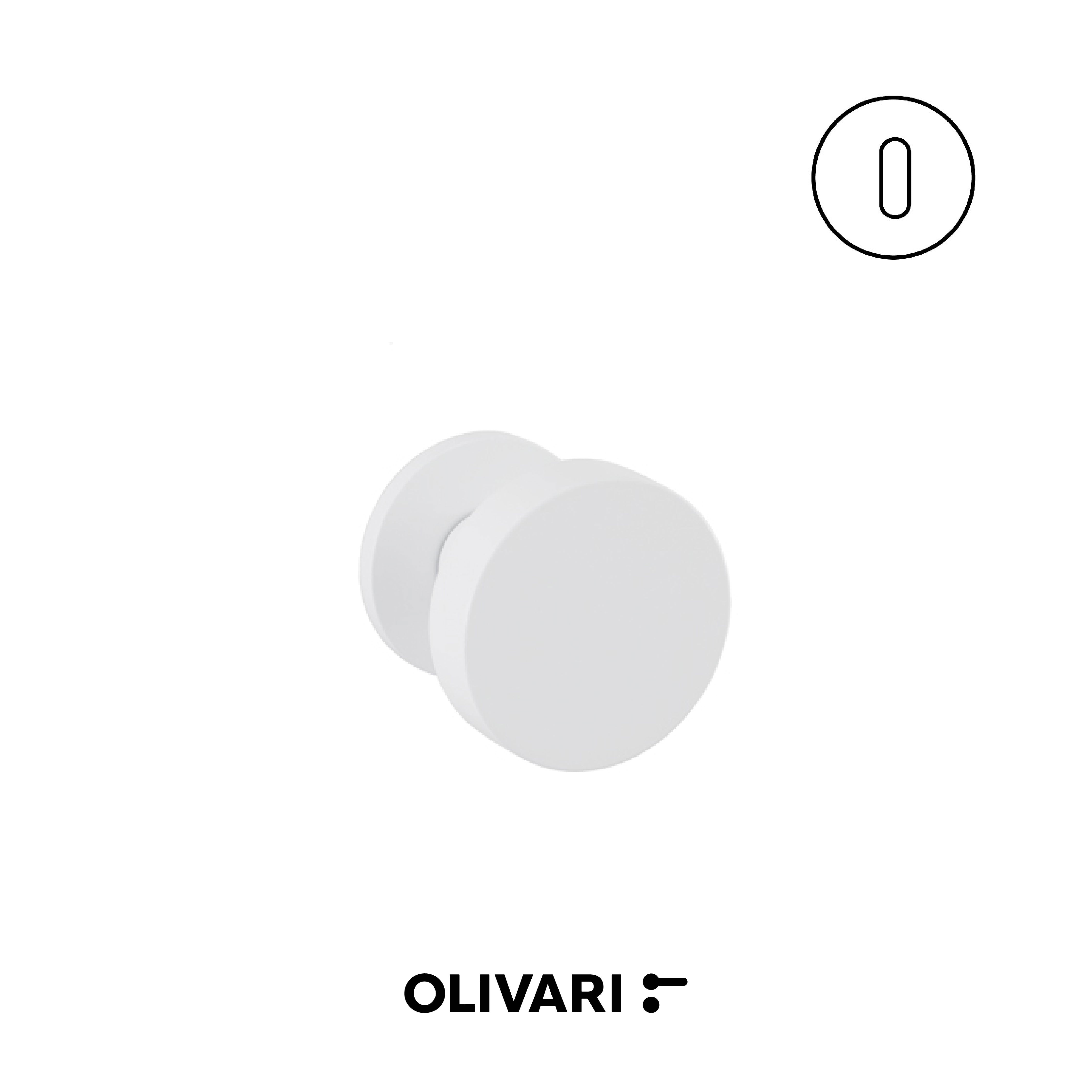 Olivari Link Bassa - Centre door knobs