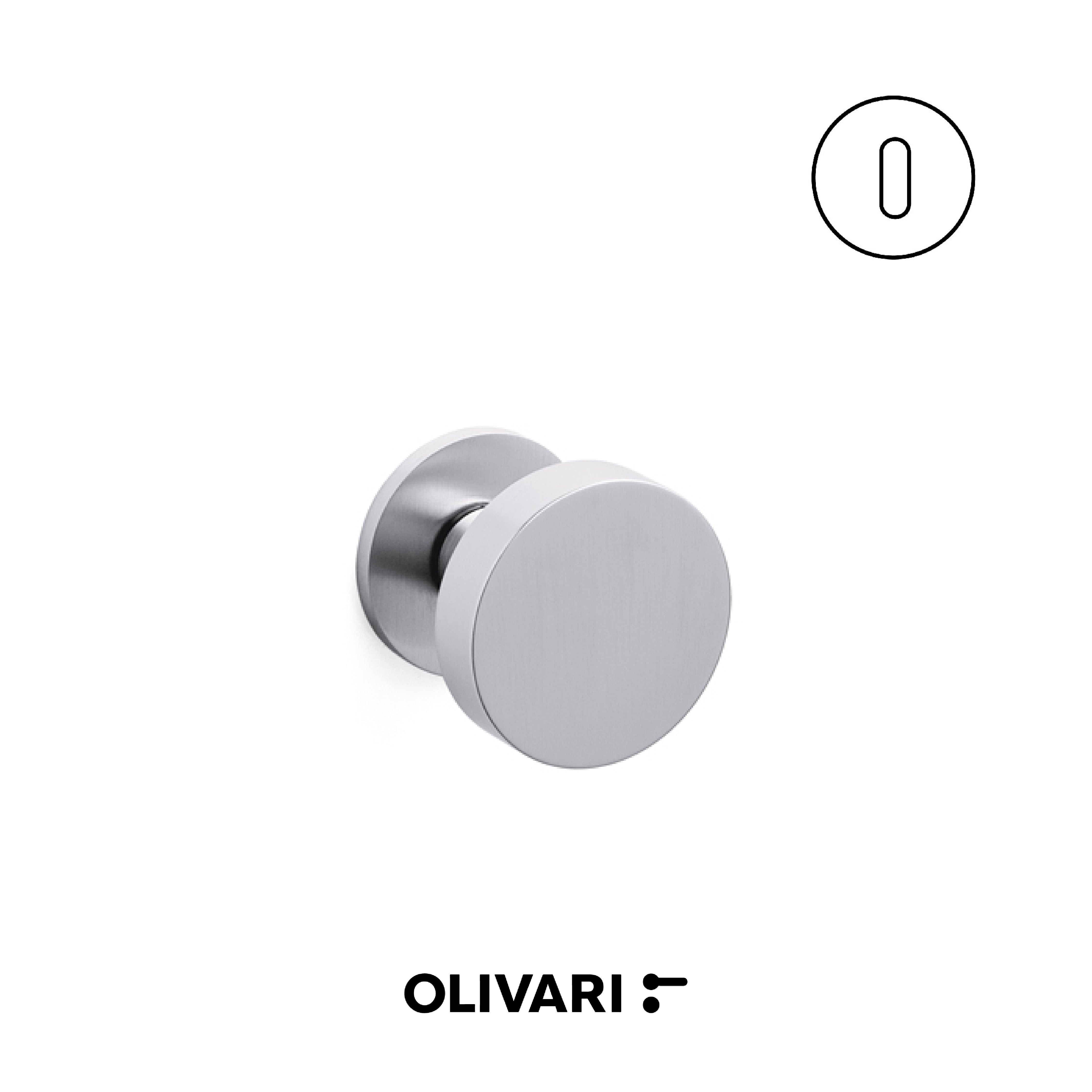 Olivari Link Bassa - Centre door knobs