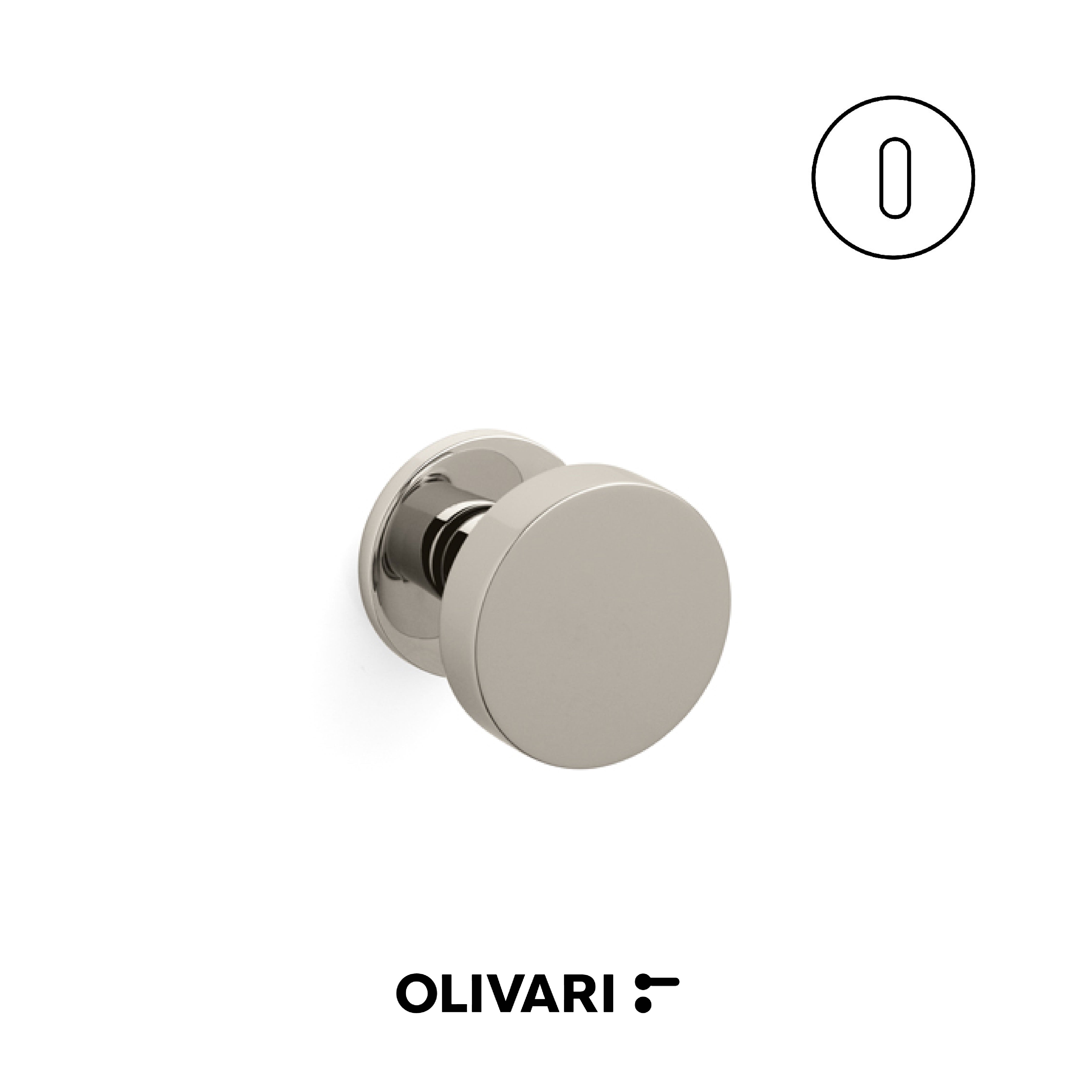 Olivari Link Bassa - Centre door knobs