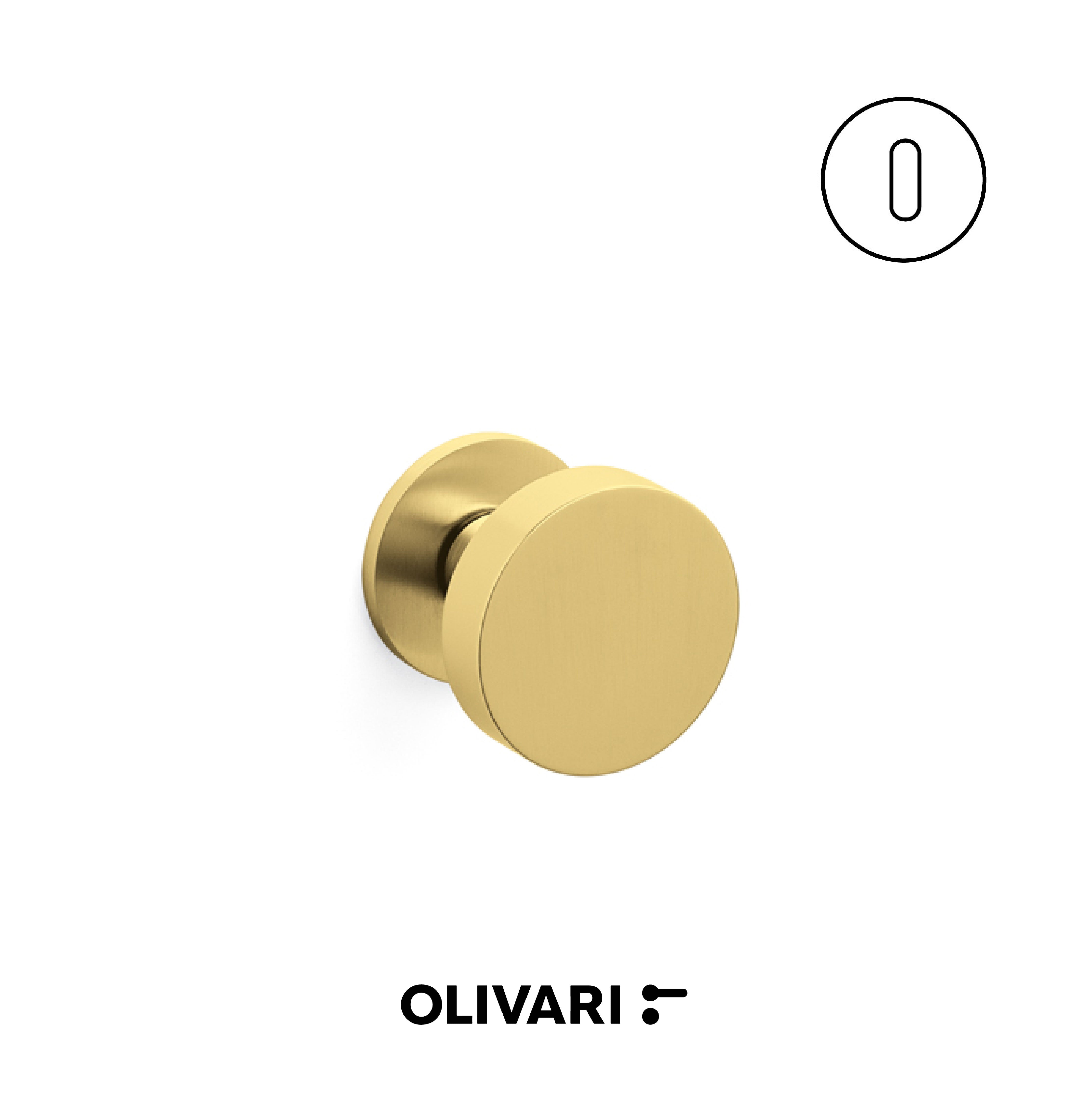 Olivari Link Bassa - Centre door knobs