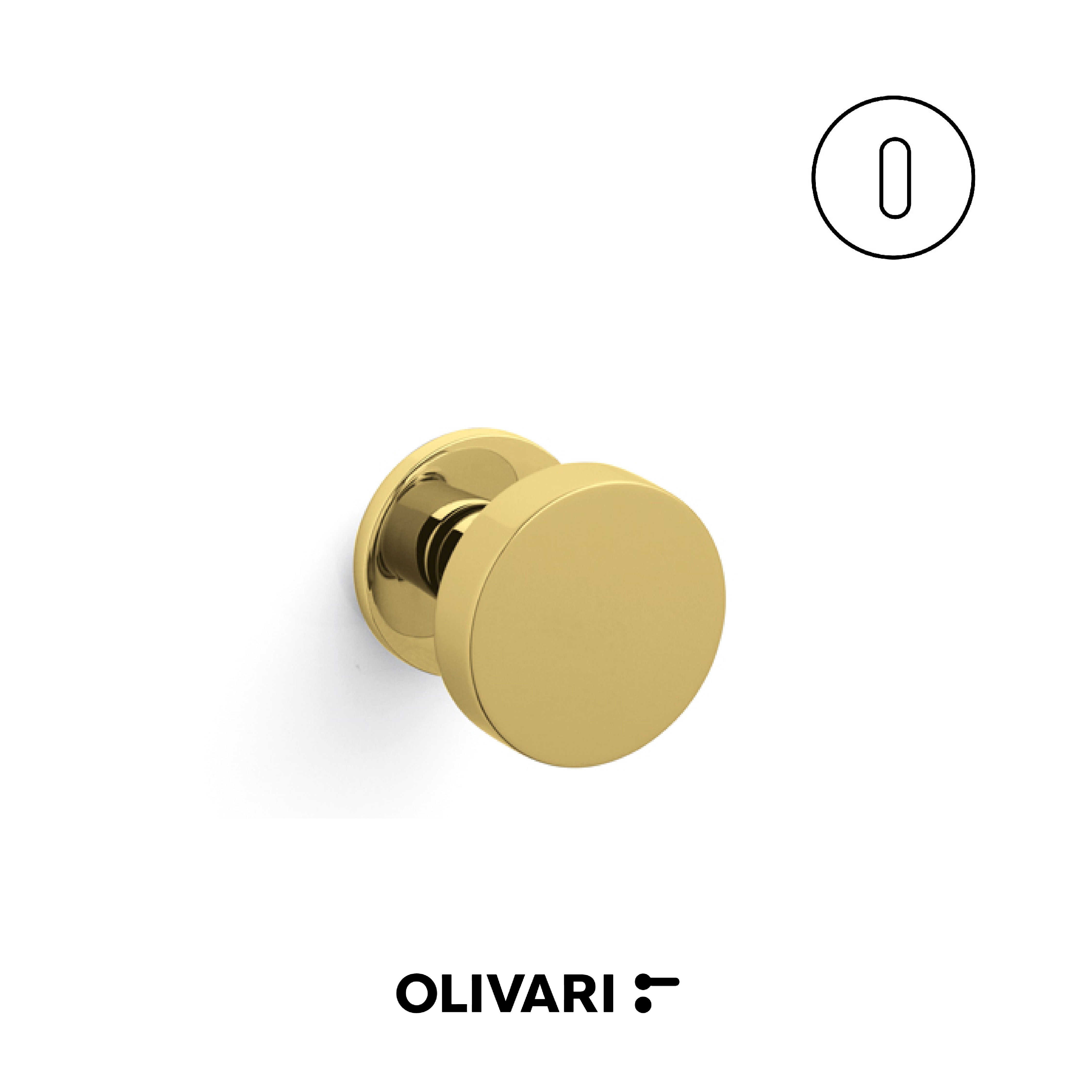 Olivari Link Bassa - Centre door knobs
