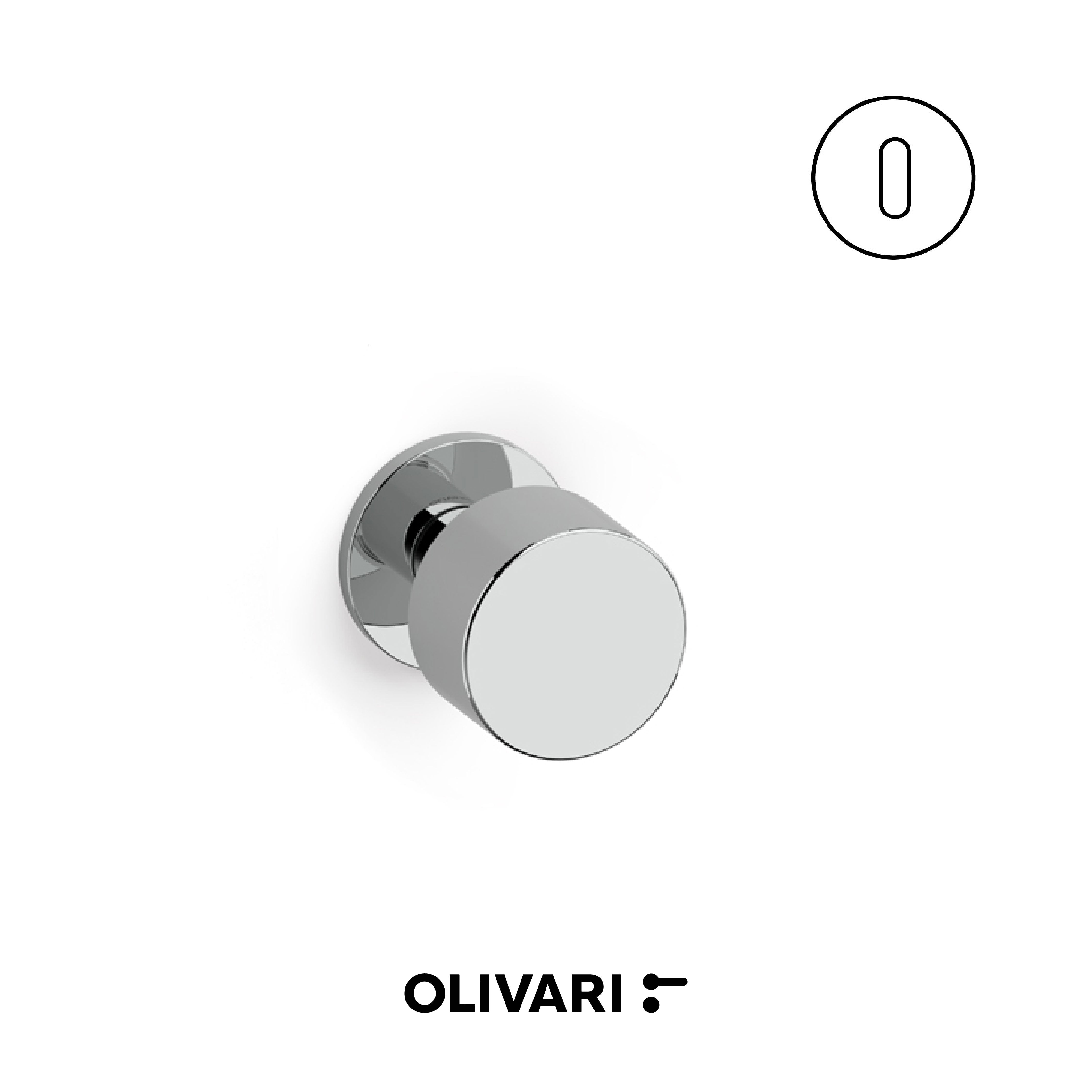 Olivari Lipstick - Centre door knobs