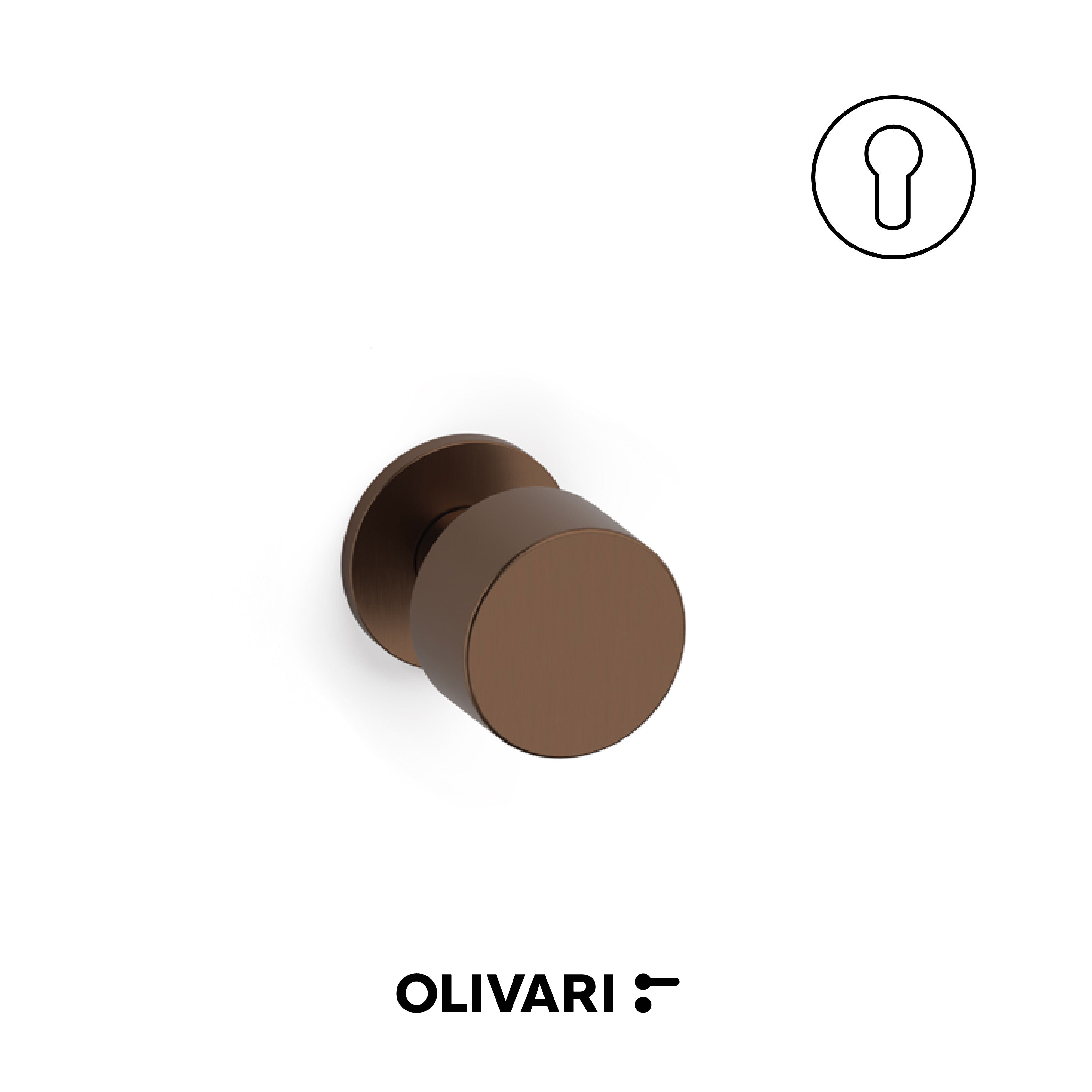 Olivari Lipstick - Centre door knobs