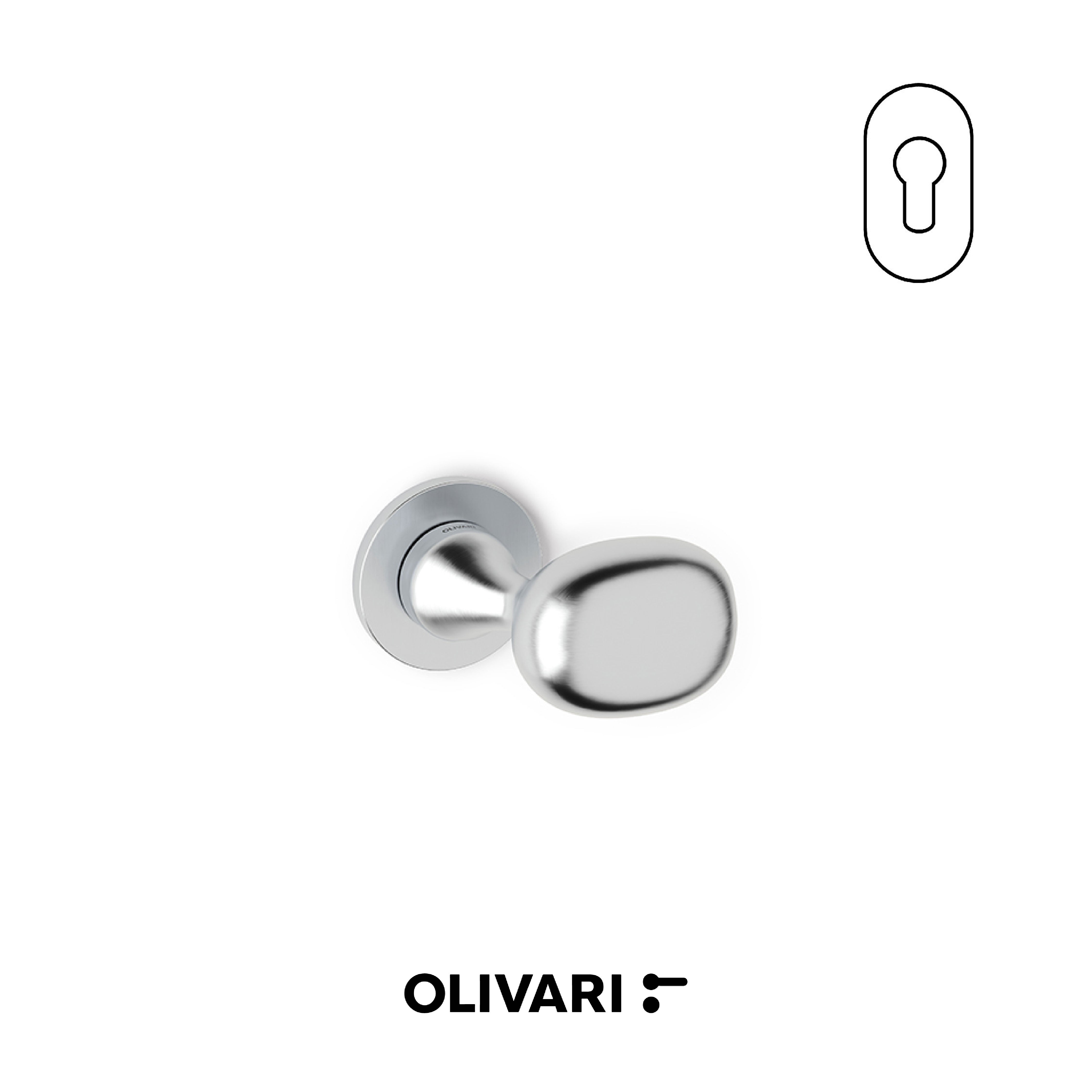 Olivari Melanzana - Cranked door knobs