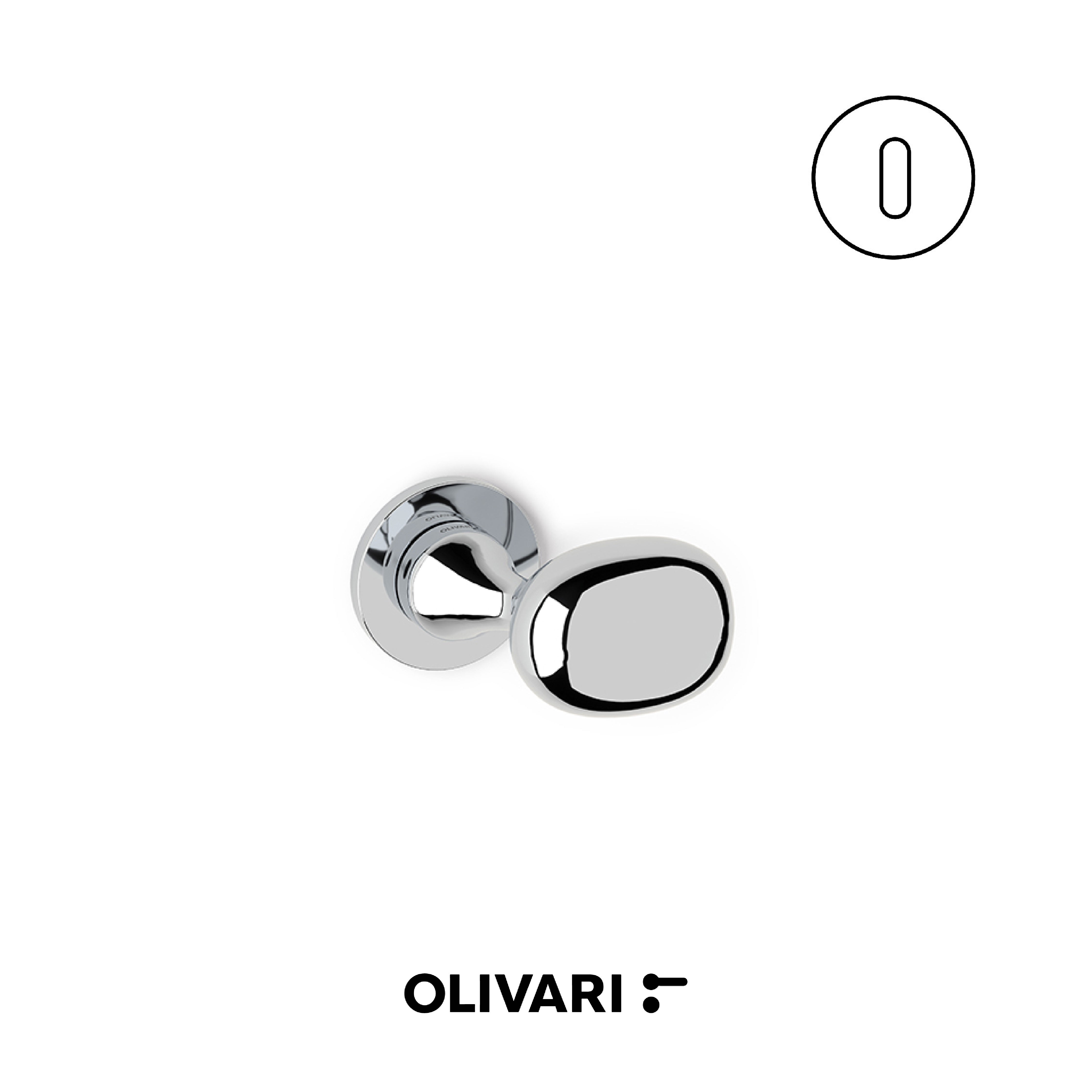 Olivari Melanzana - Cranked door knobs