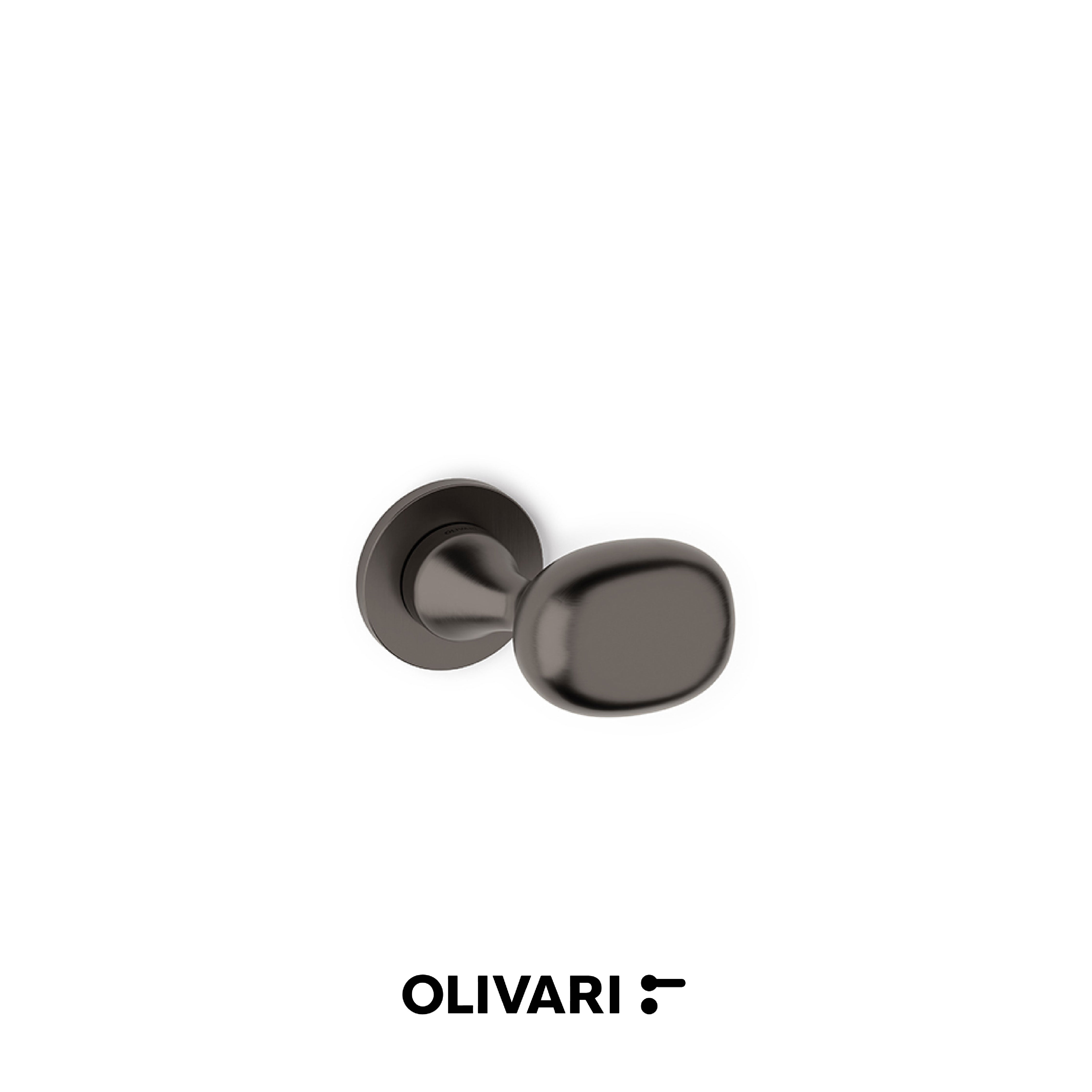 Olivari Melanzana - Cranked door knobs