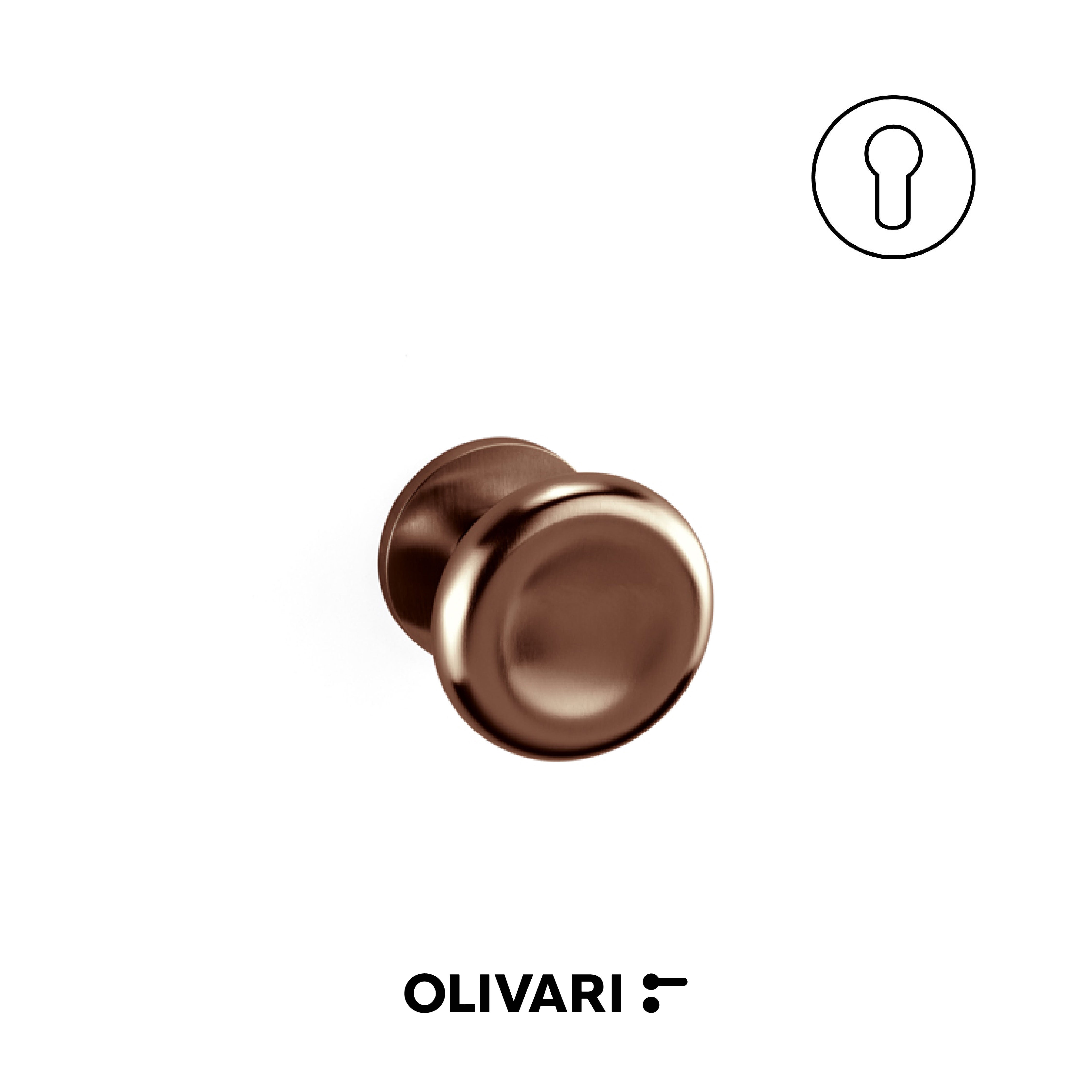 Olivari Paddle - Centre door knobs