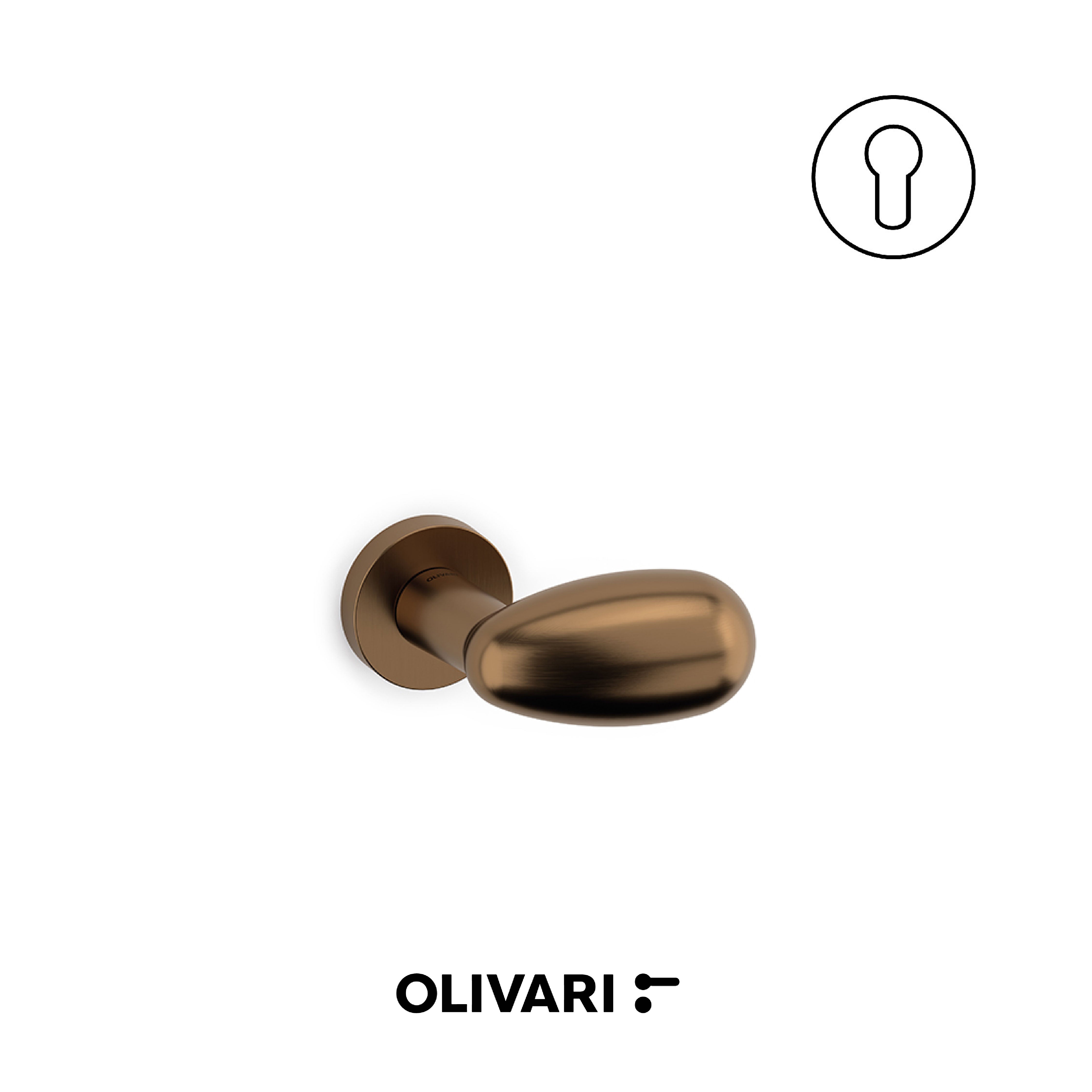 Olivari Uovo - Lever knobs for doors