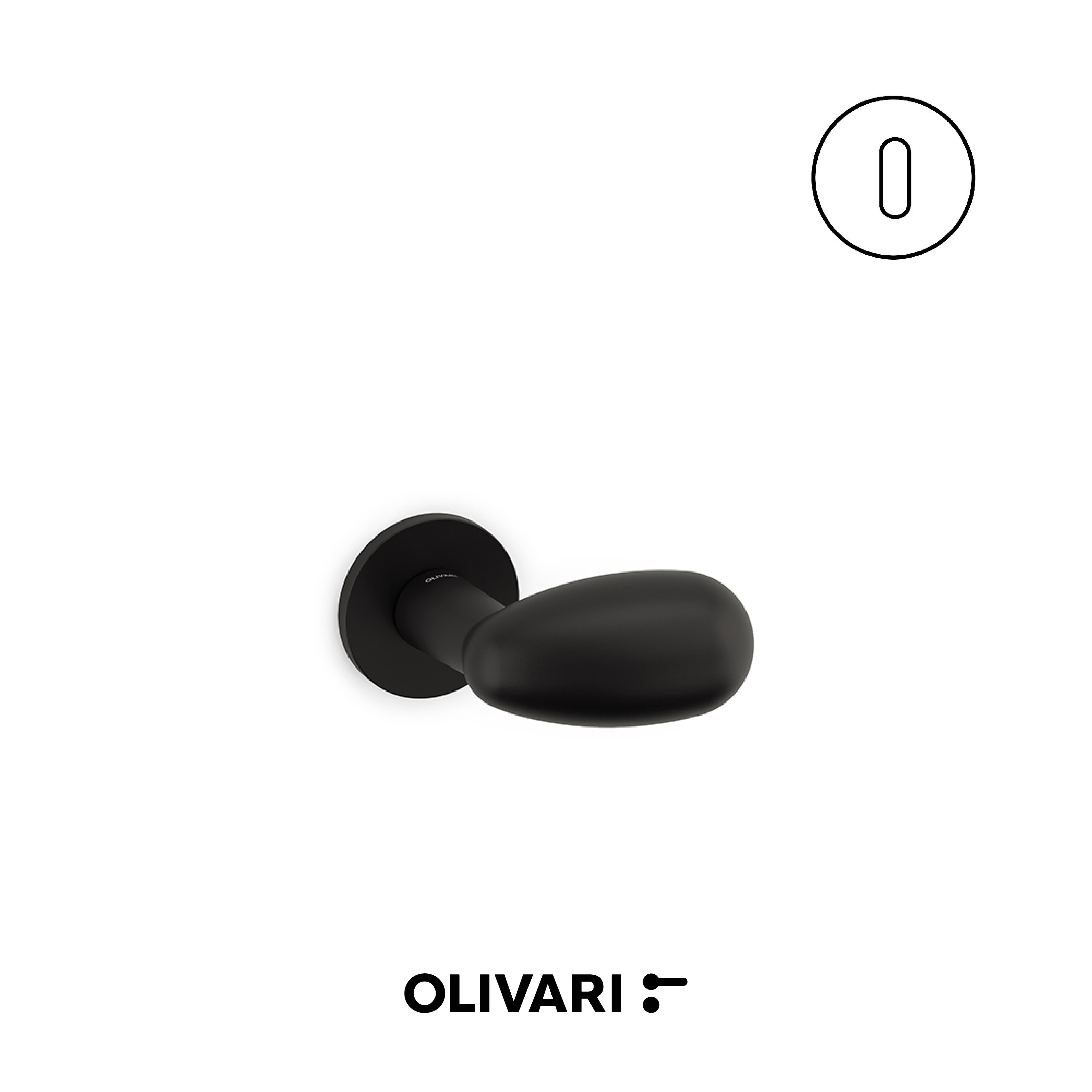 Olivari Uovo - Lever knobs for doors