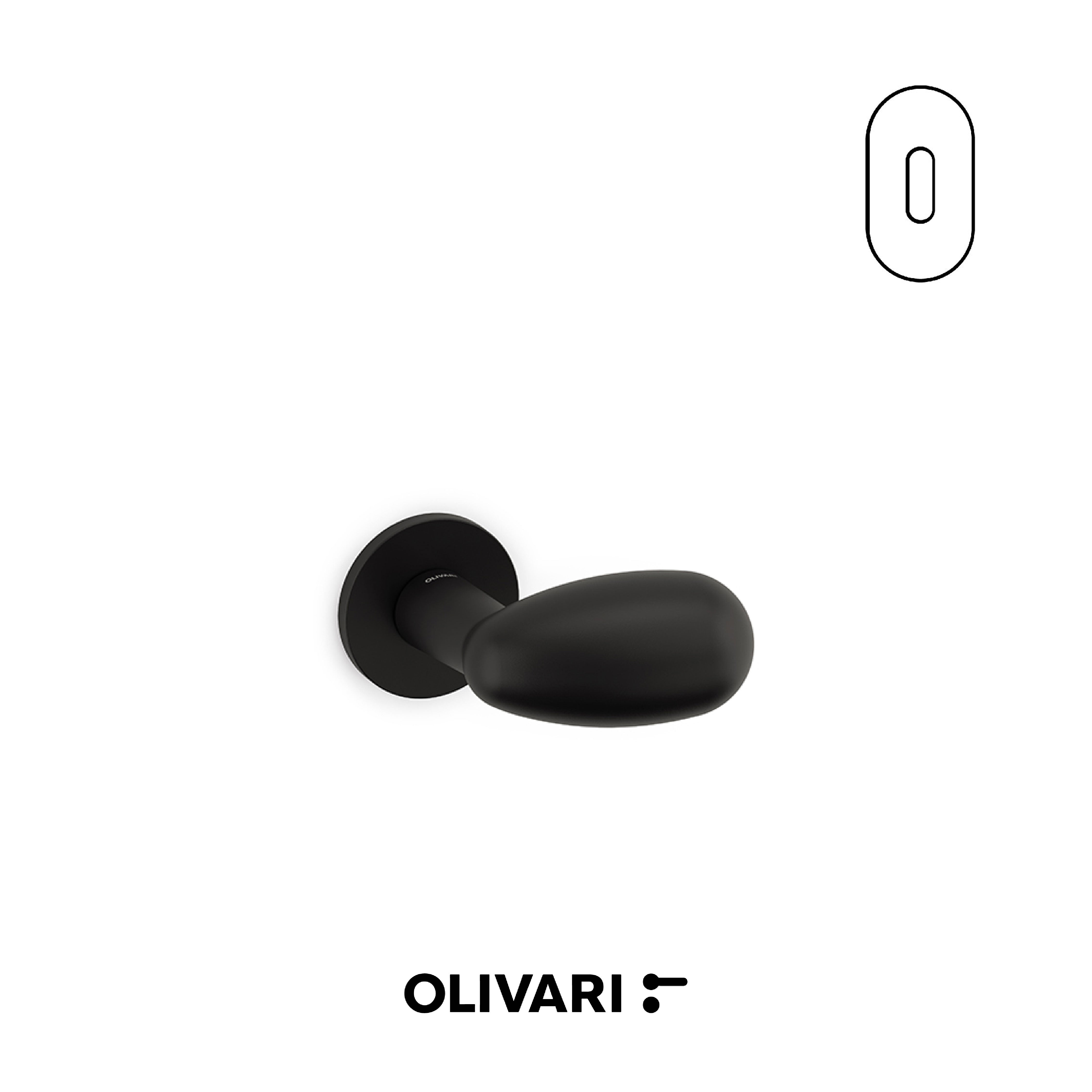 Olivari Uovo - Lever knobs for doors