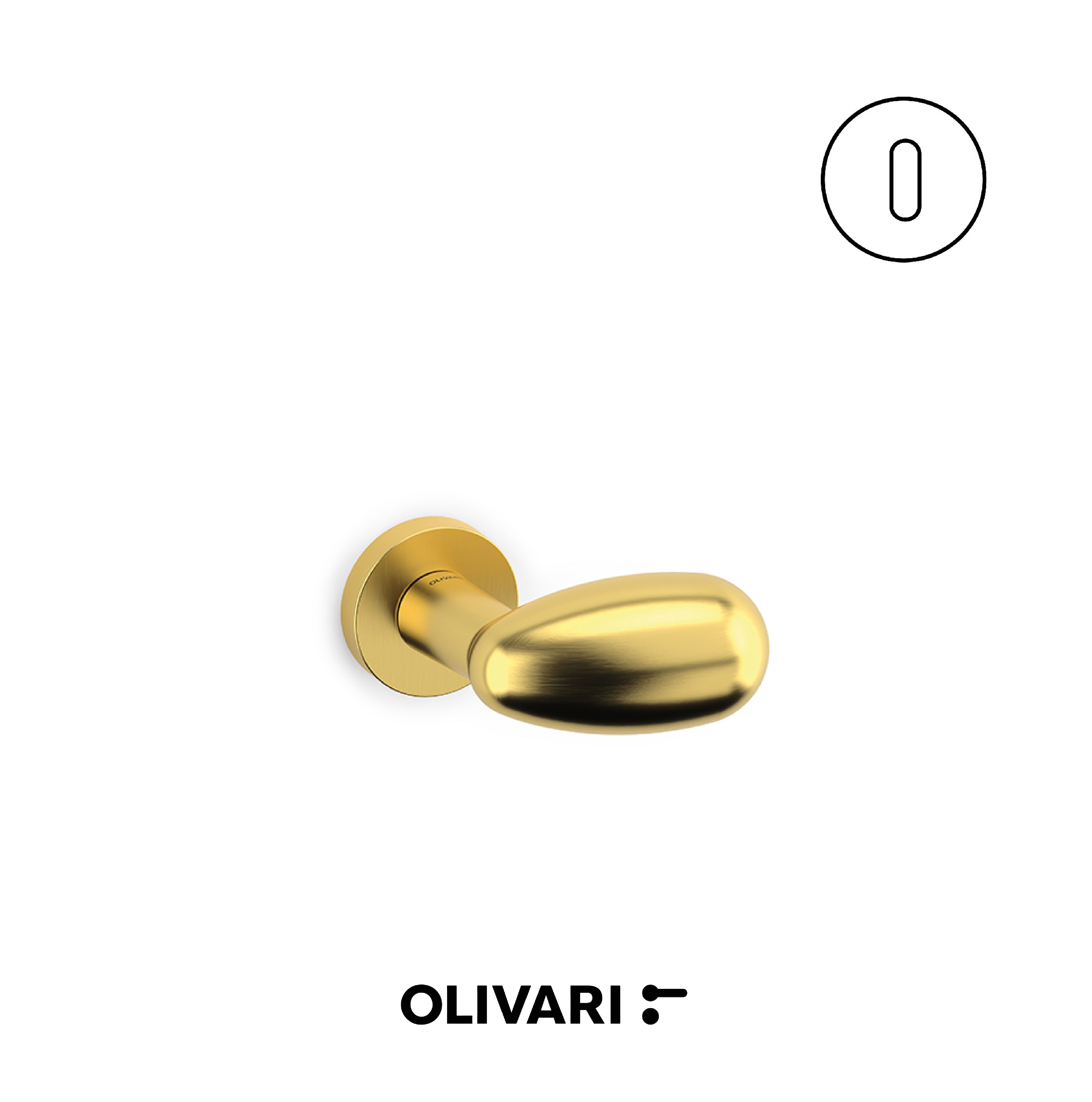 Olivari Uovo - Lever knobs for doors