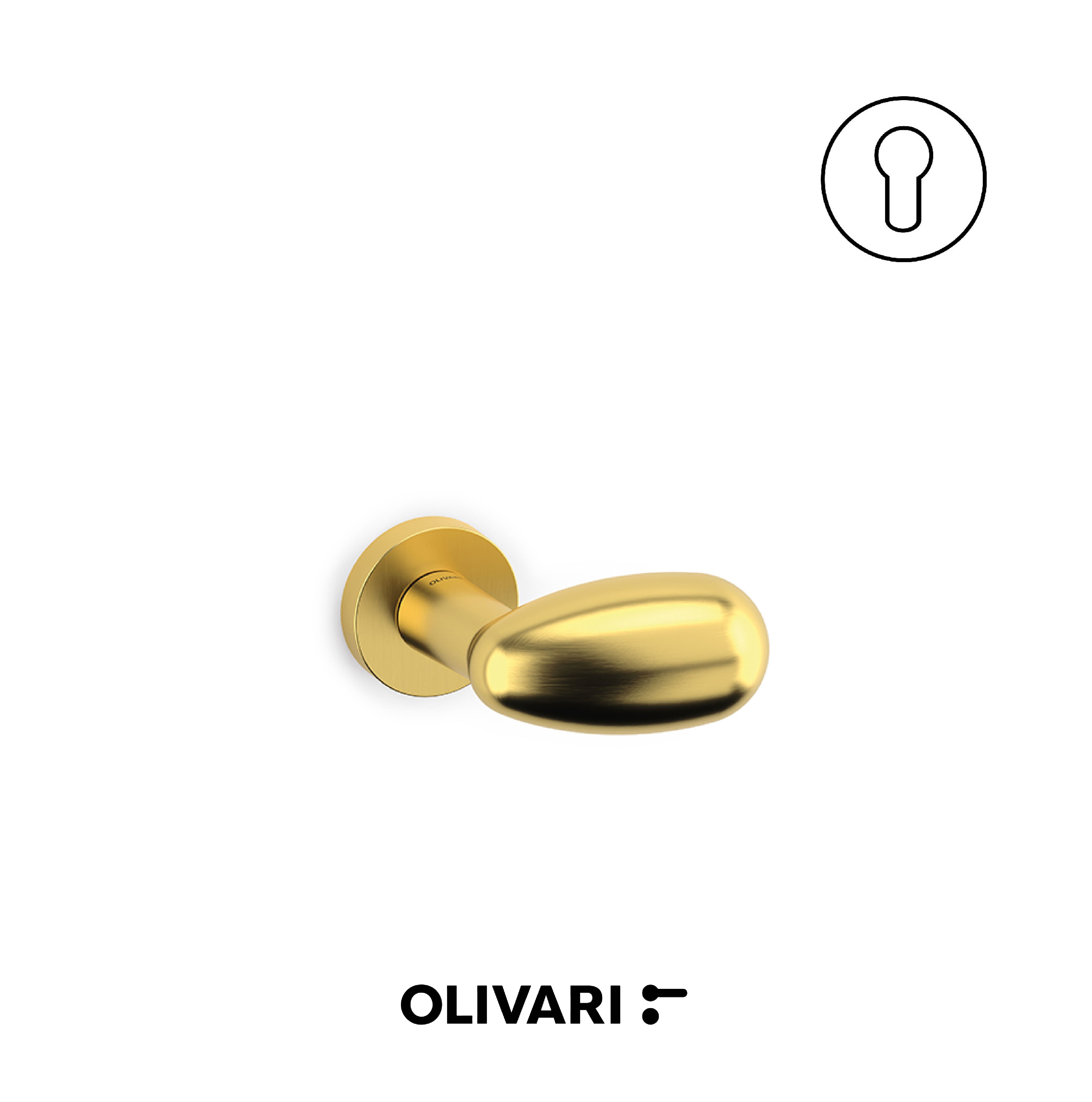 Olivari Uovo - Lever knobs for doors