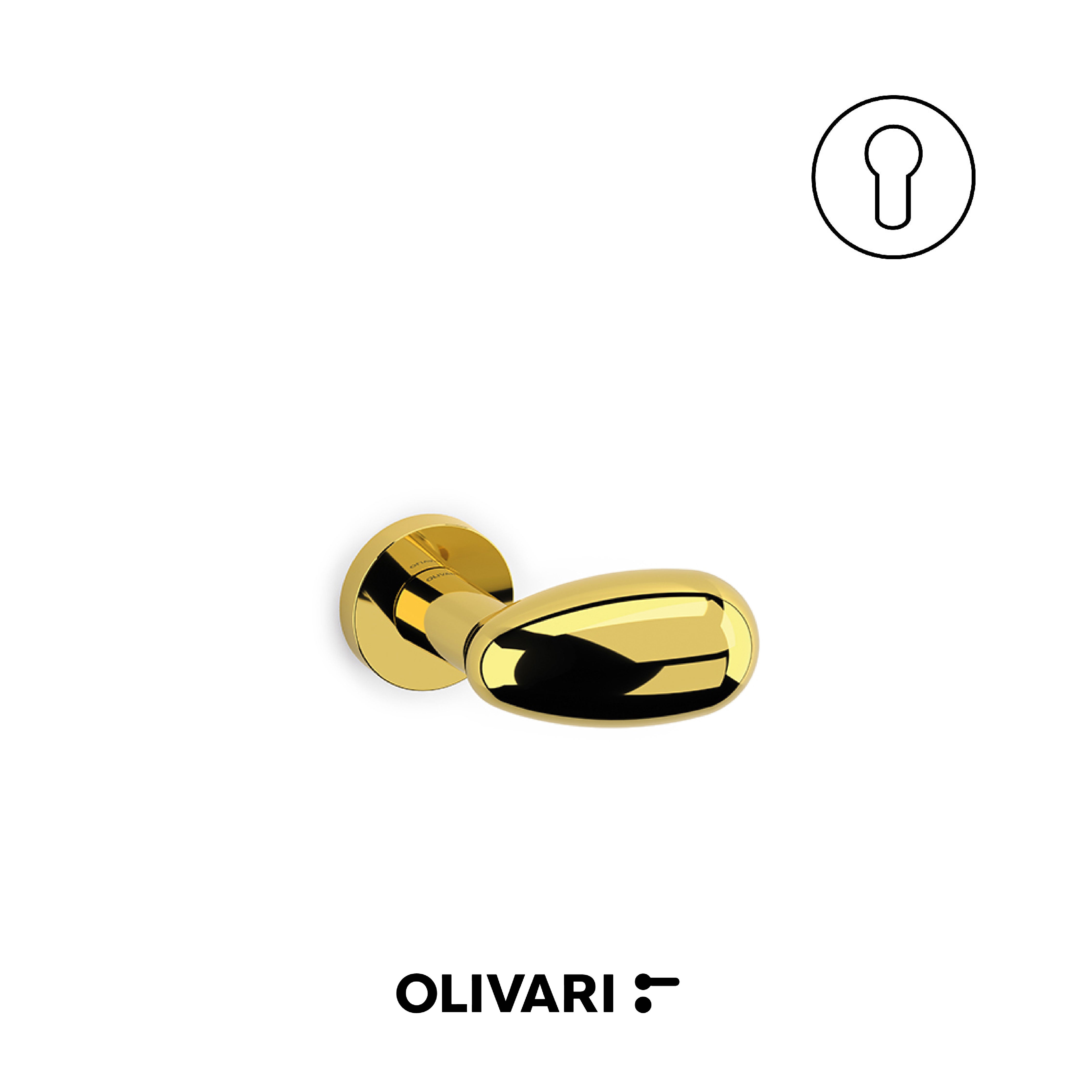 Olivari Uovo - Lever knobs for doors