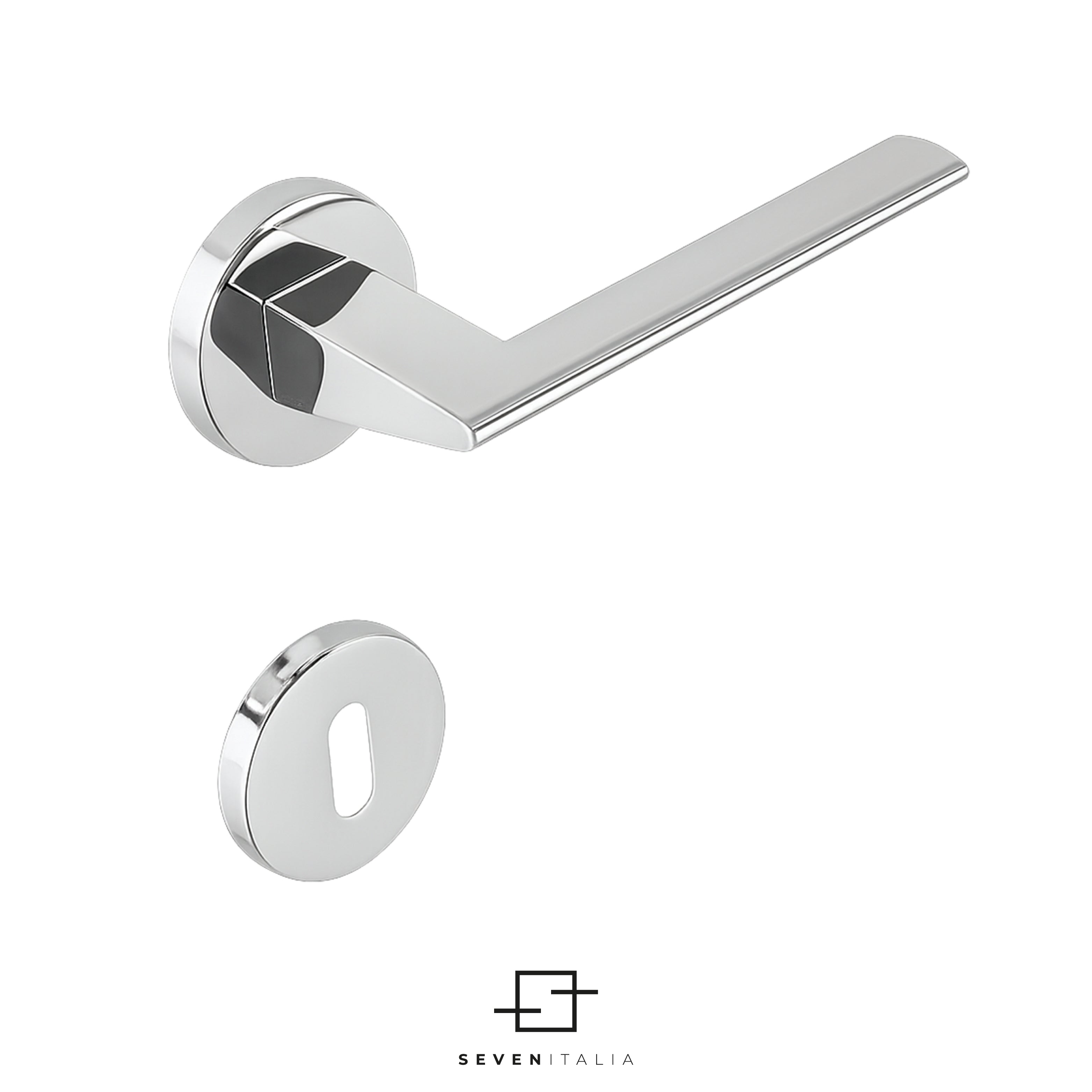 Tessa round rosette - Seven Italia Interior door handle