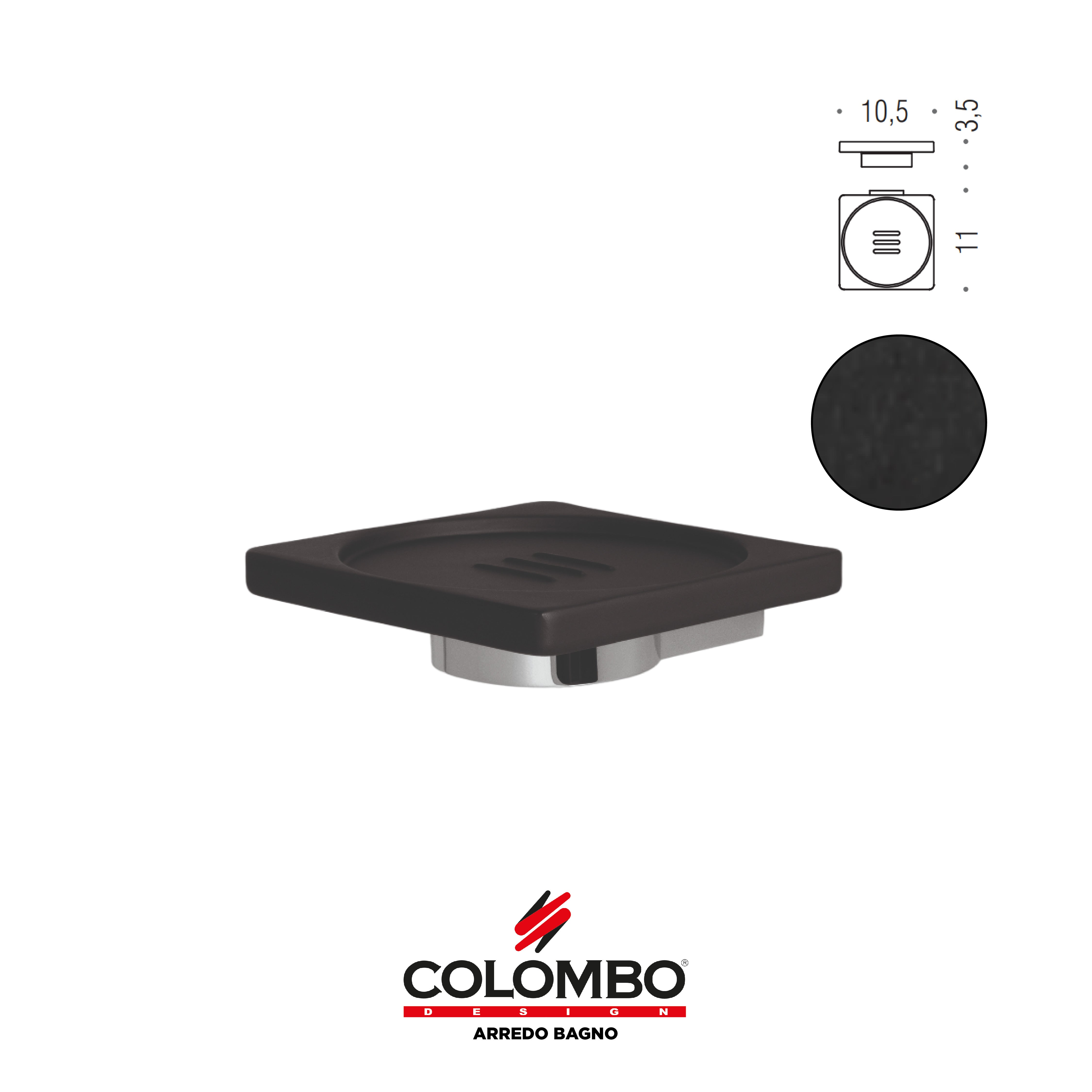 MiniQ Porta Sapone d'appoggio - Colombo design arredo bagno - Imhoff Handles