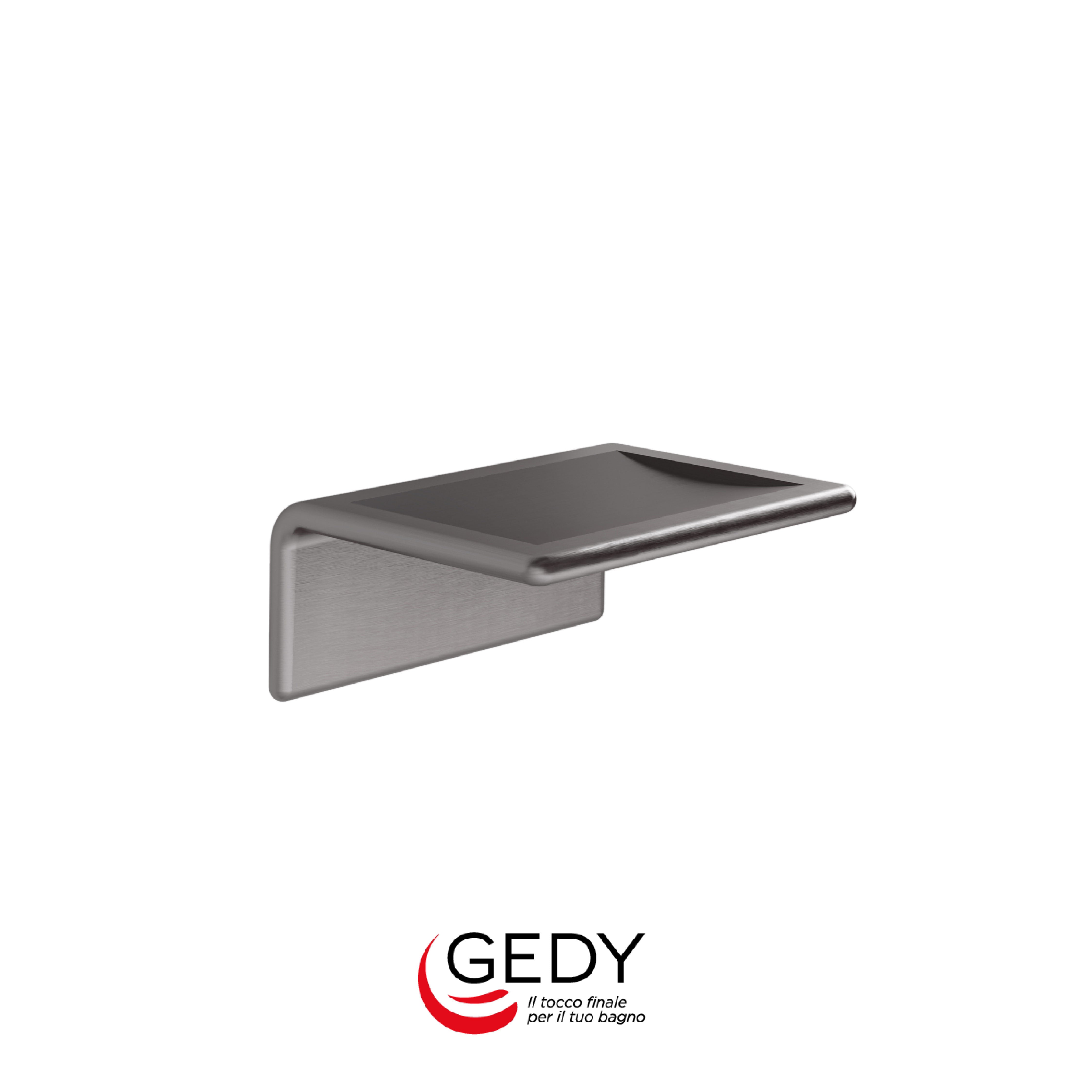 GEDY Il Giglio - Portasapone inamovibile - 81 - Gun metal