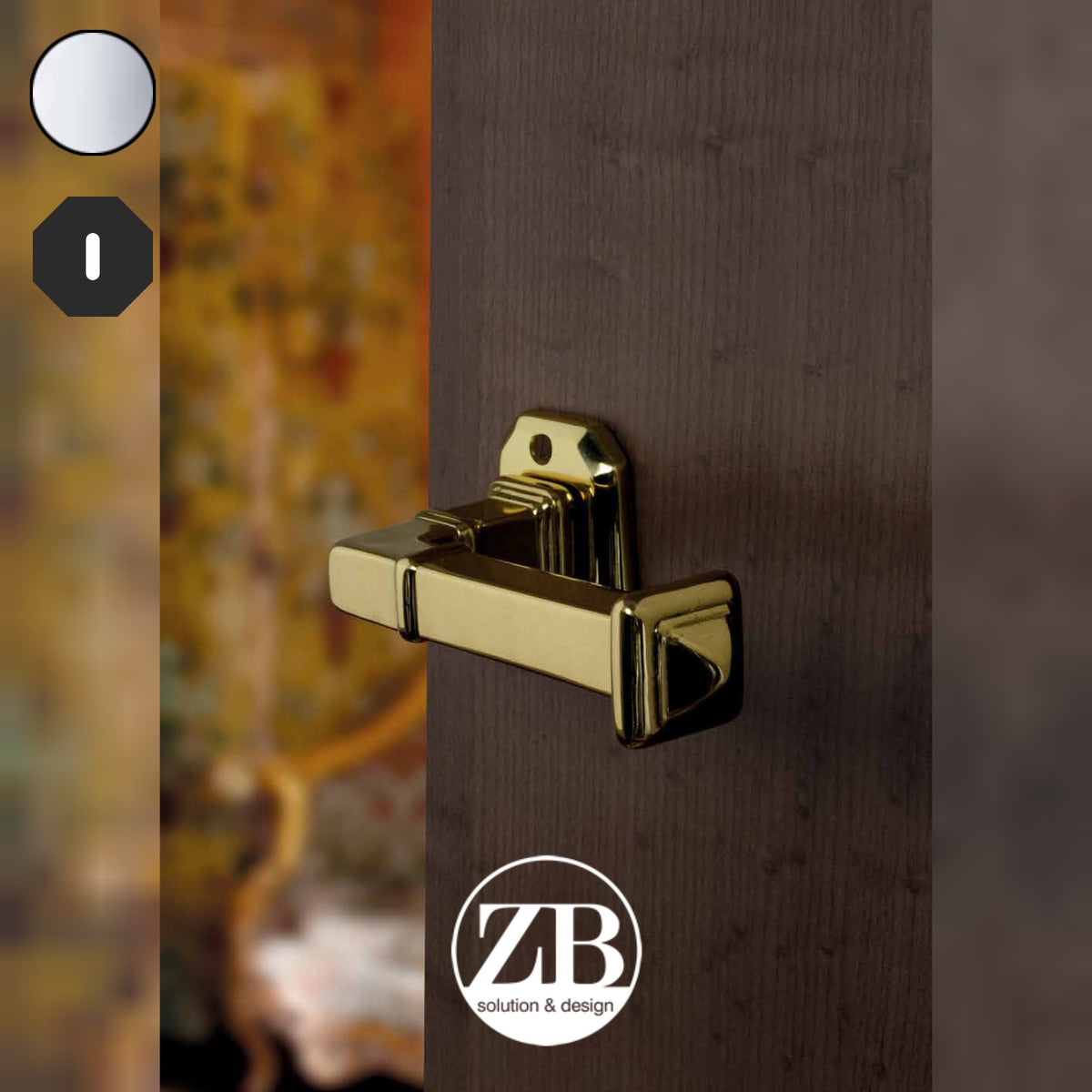 ZB - Maniglie ZB 390 - Maniglia per porta interna - CRL - Cromo lucido / Ottagonale / Patent