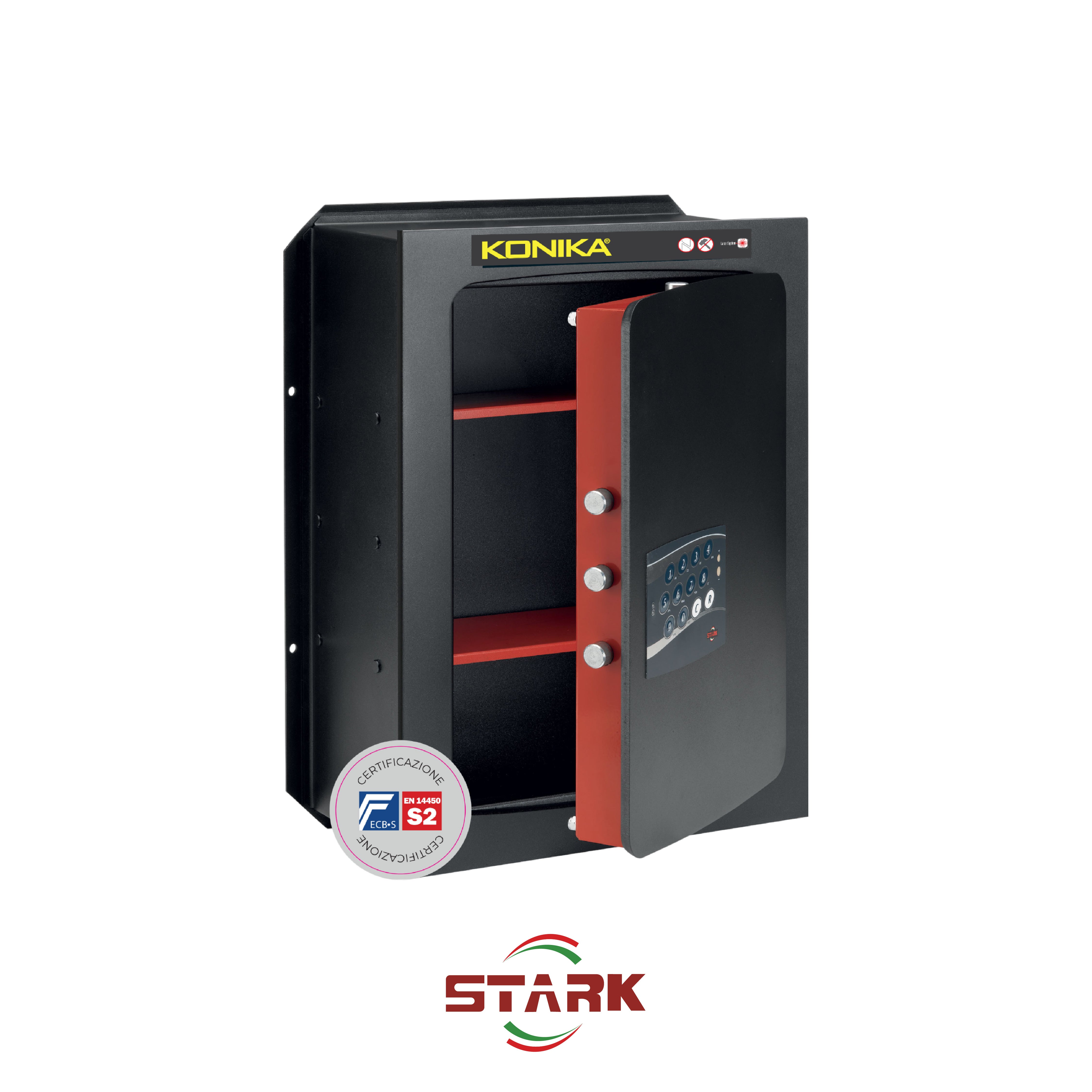 KONIKA Stark safes - S2 Certified Wall Safe Series 1250CE model 1257CE