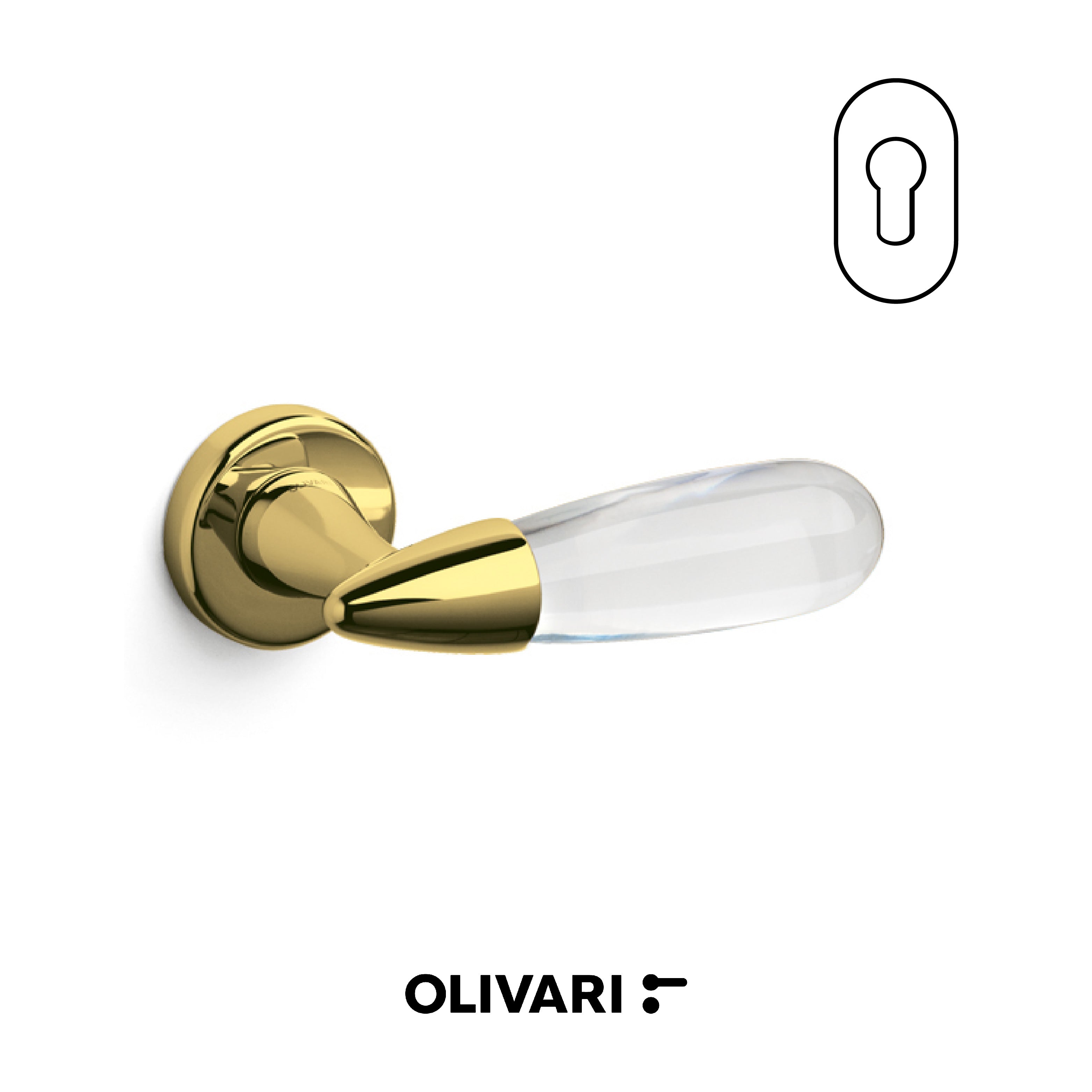 Aurora  - Olivari Maniglia per porta interna - Imhoff Handles