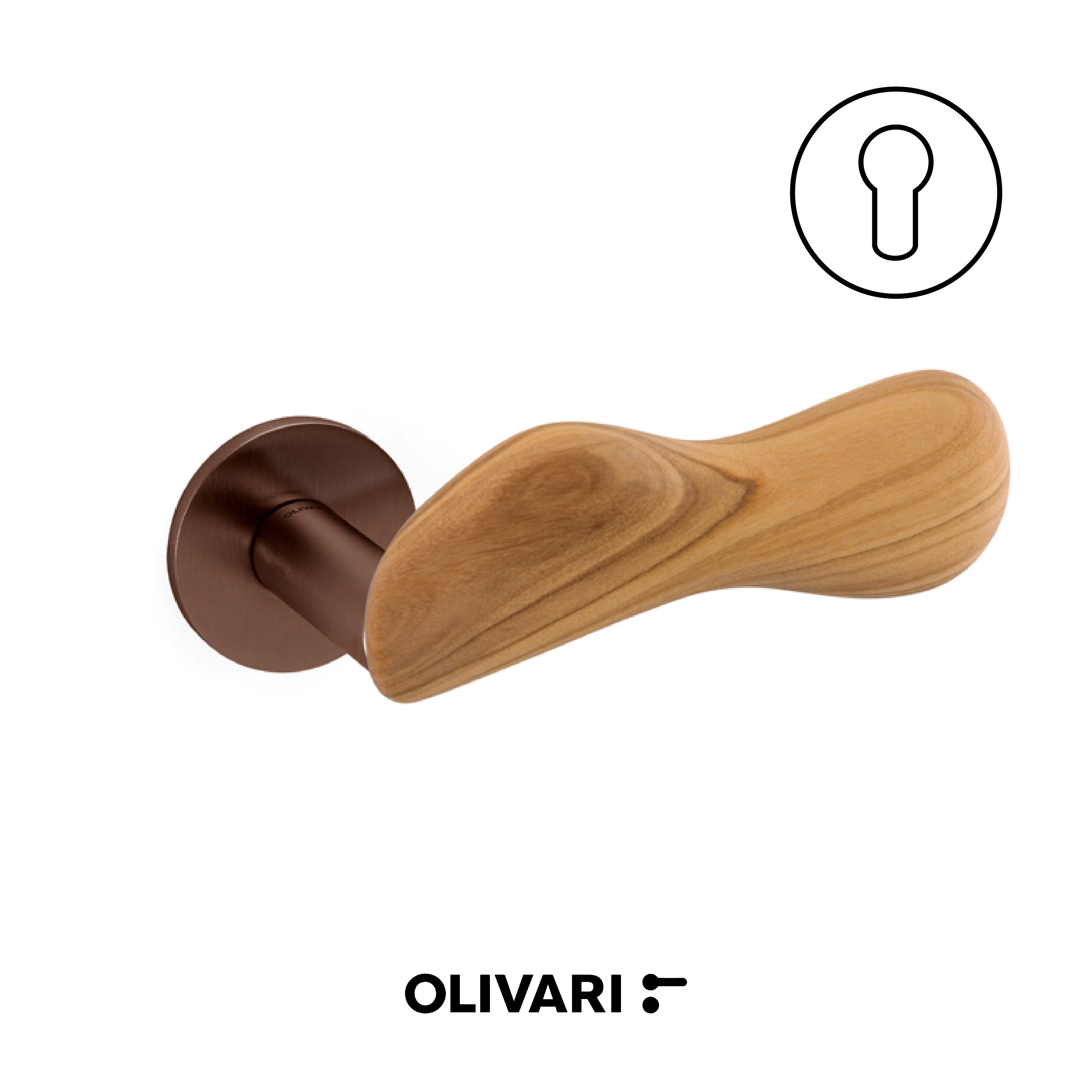 Chelsea legno - Olivari Maniglia per porta interna - Imhoff Handles