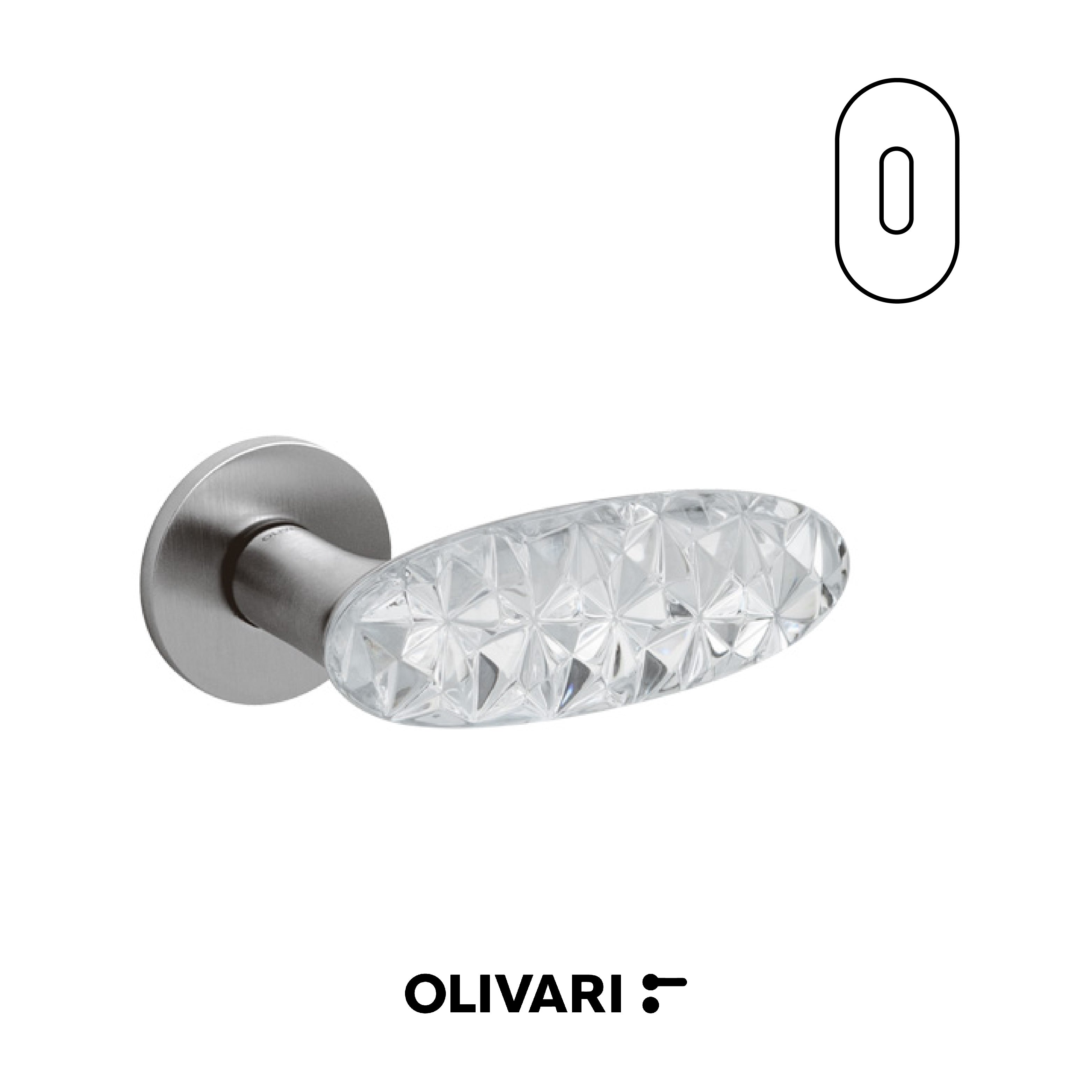 Crystal Diamond - Olivari Maniglia per porta interna - Imhoff Handles
