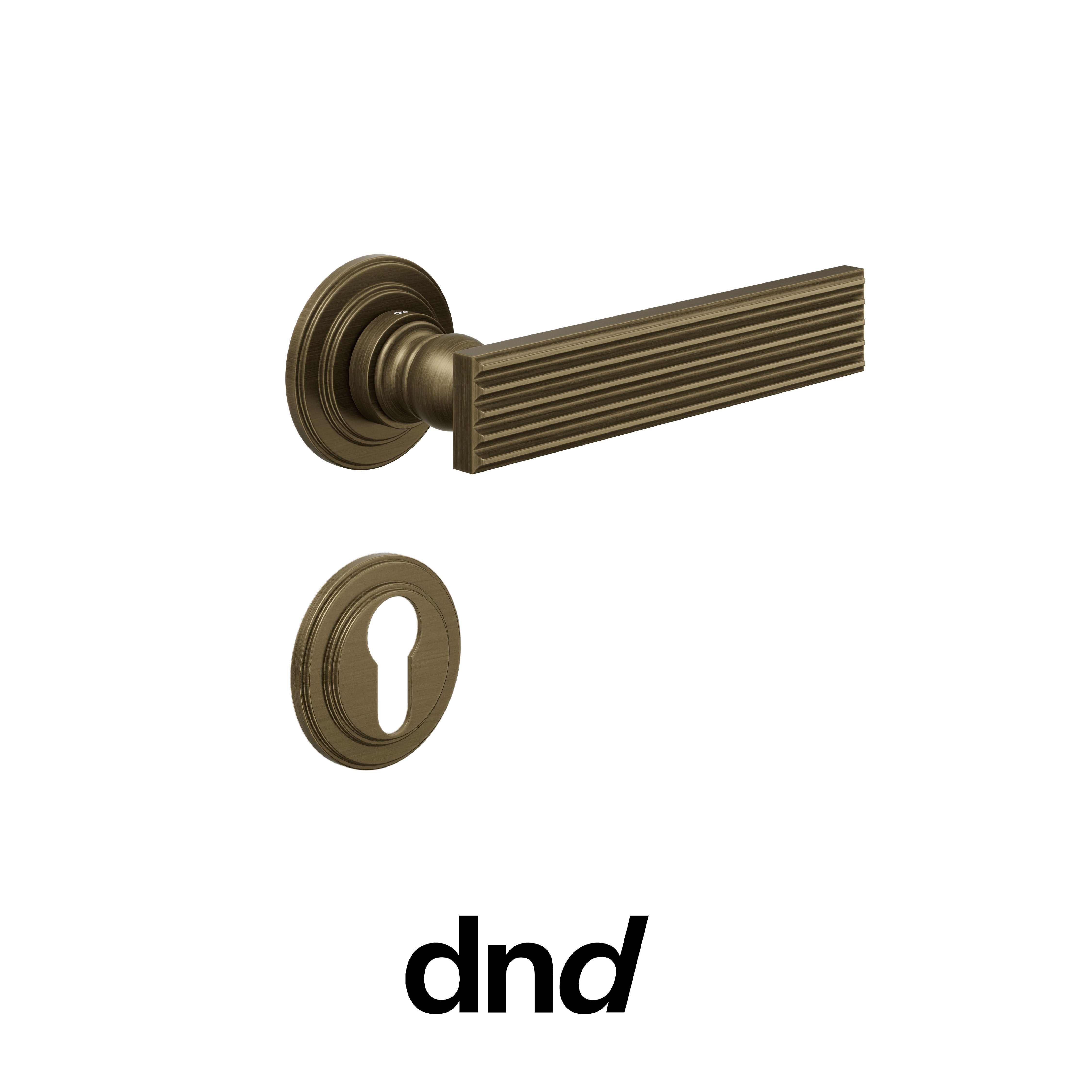 DND Eleonora - Maniglia per porta interna - OGH - Bronzo satinato opaco / Lucrezia / Yale