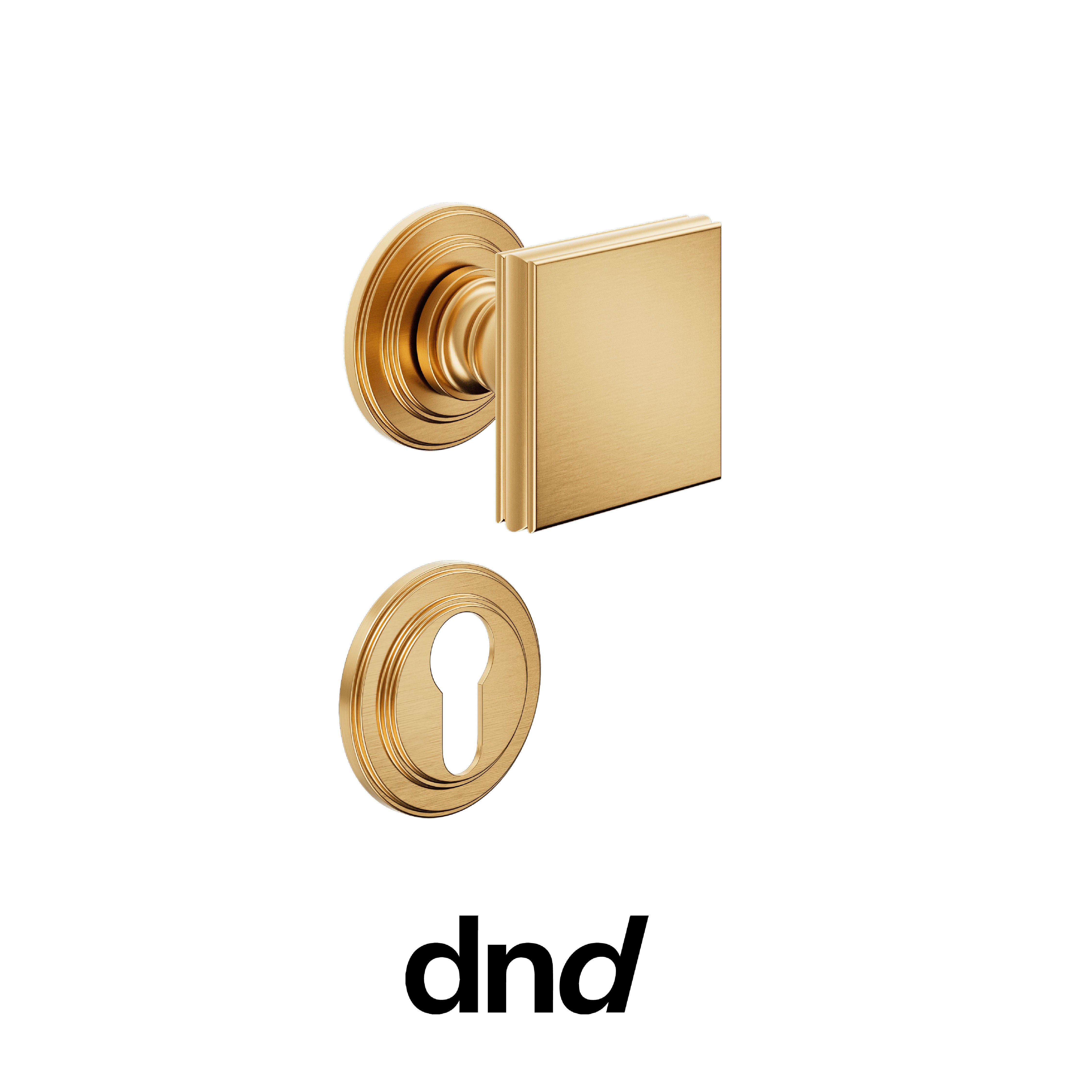 DND Lucrezia - Pomolo per porta interna - PVD-SG - Oro antico satinato / Lucrezia / Yale