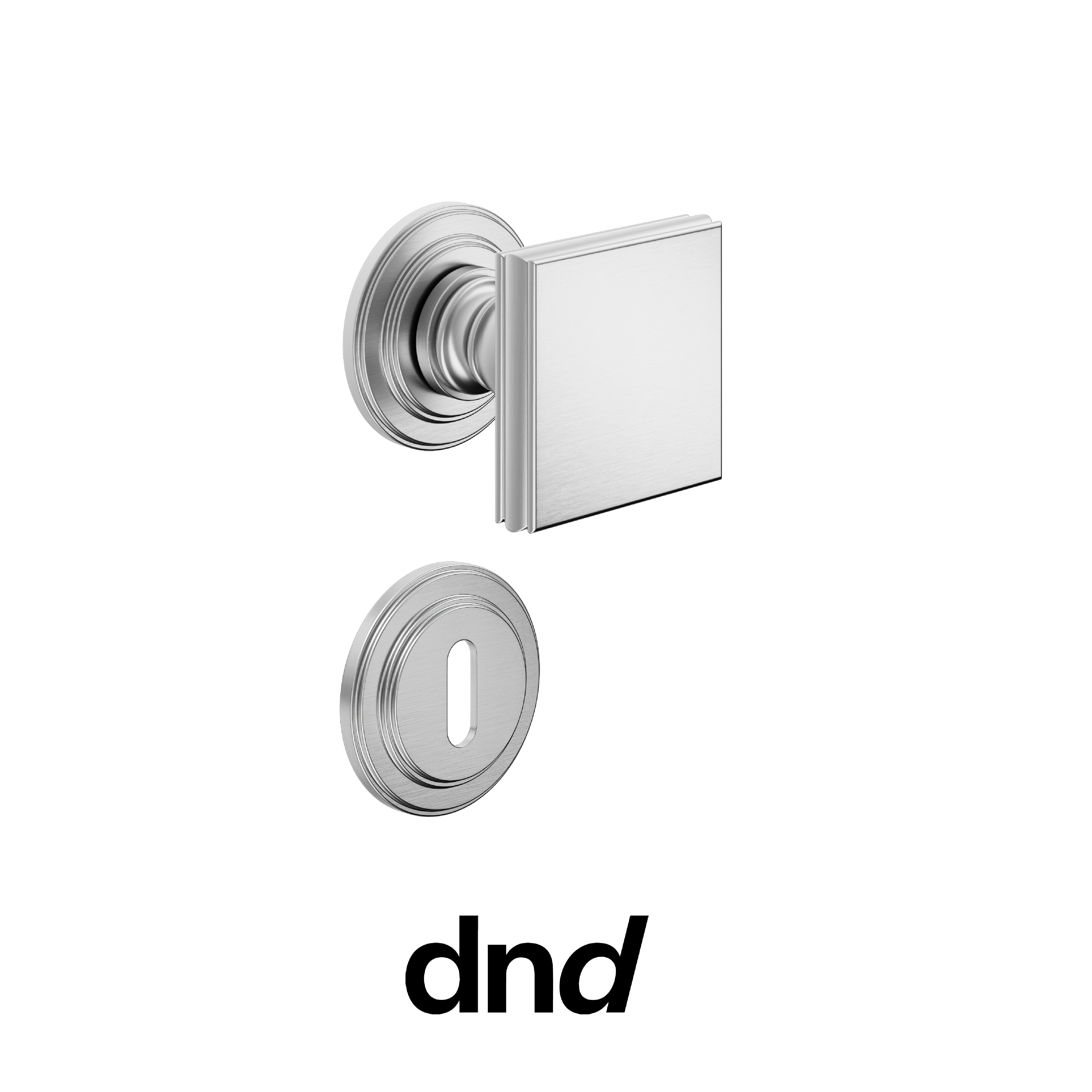 DND Lucrezia - Pomolo per porta interna - OCS - Cromo satinato / Lucrezia / Patent