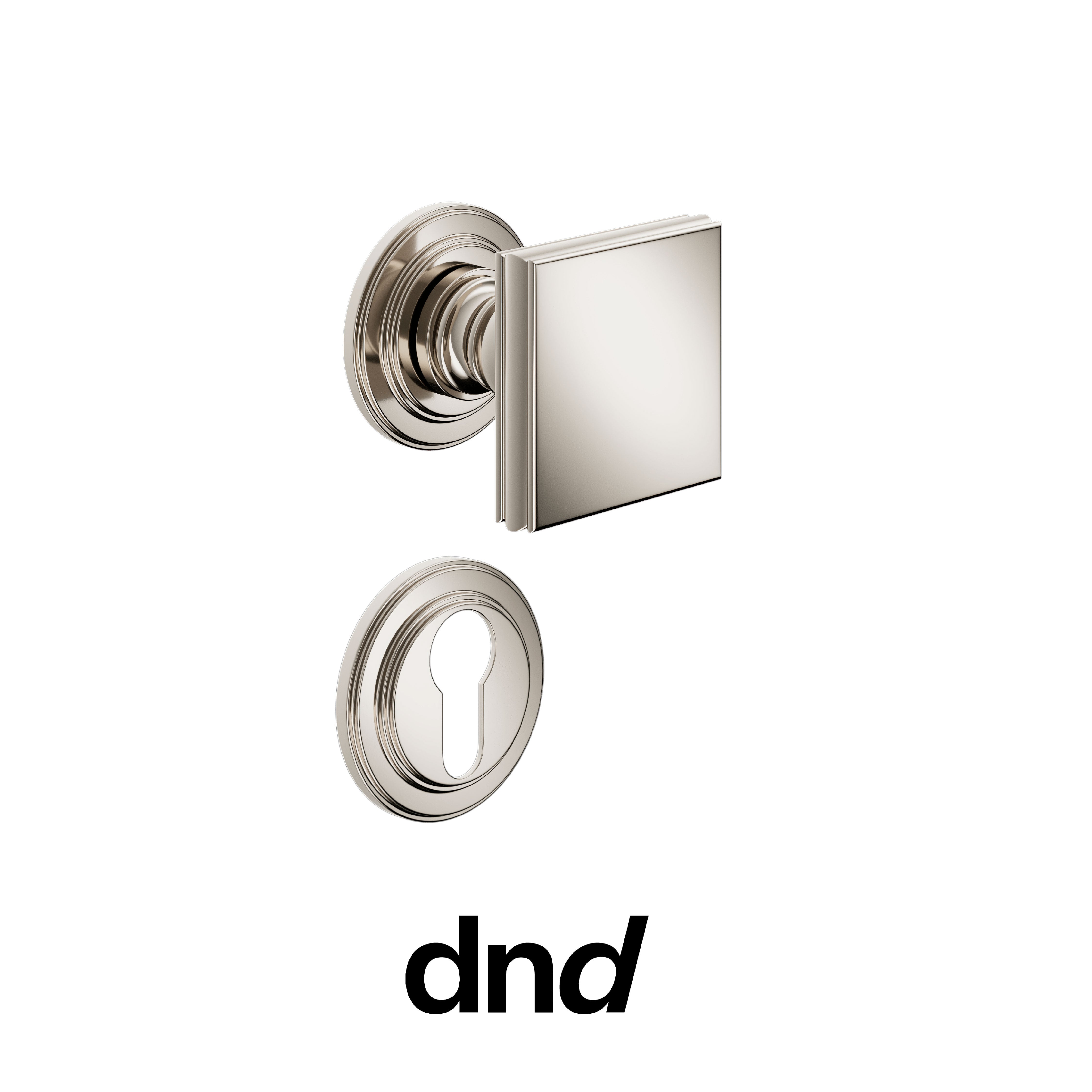 DND Lucrezia - Pomolo per porta interna - PVN - Nickel lucido / Lucrezia / Yale