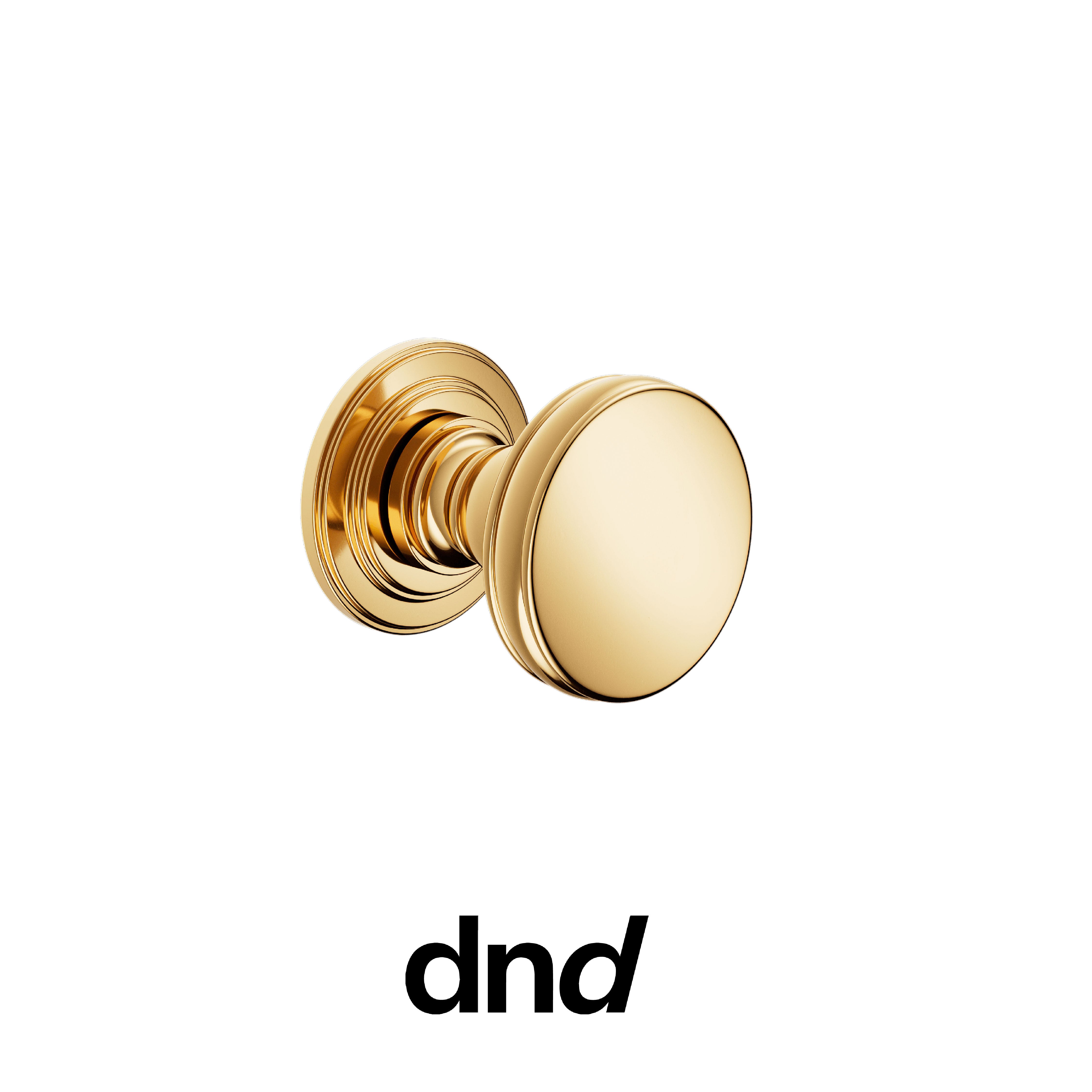 DND Lucrezia 03 - Pomolo per porta interna - PVD-BG - Oro antico lucido / Lucrezia / Pomolo singolo fisso