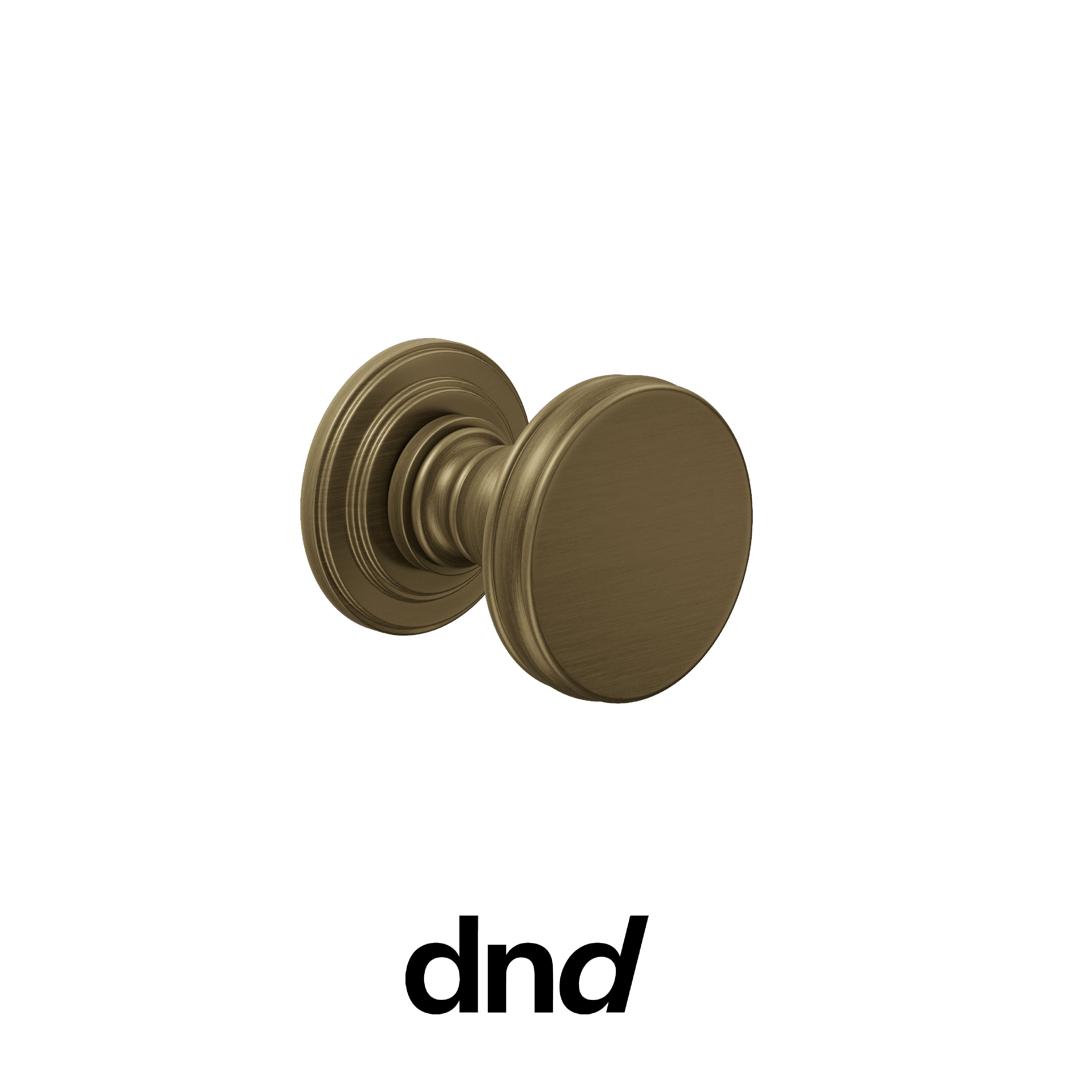 DND Lucrezia 03 - Pomolo per porta interna - OGH - Bronzo satinato opaco / Lucrezia / Pomolo singolo fisso