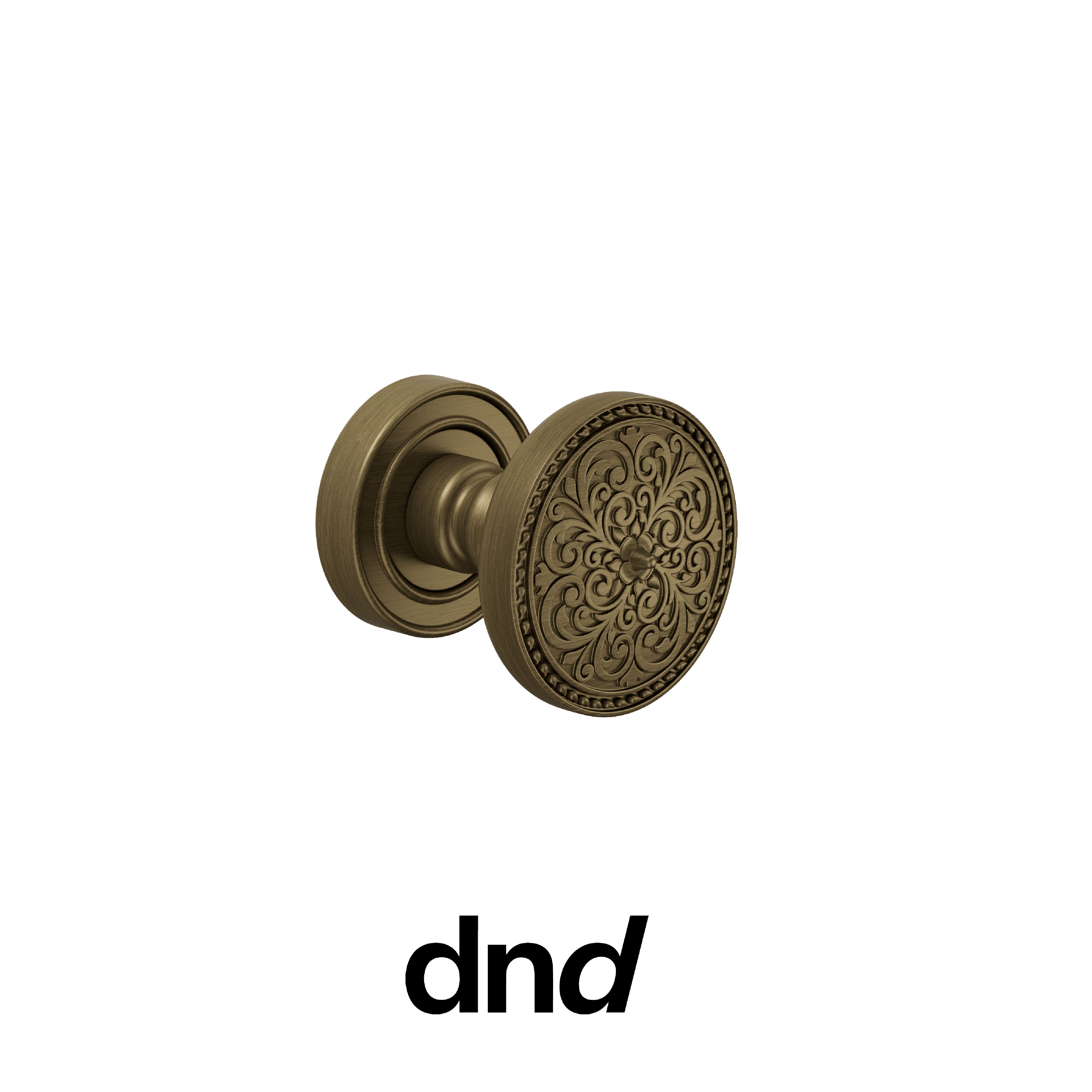 DND Fiorenza - Pomolo per porta interna - OGH - Bronzo satinato opaco / Fiorenza / Pomolo fisso