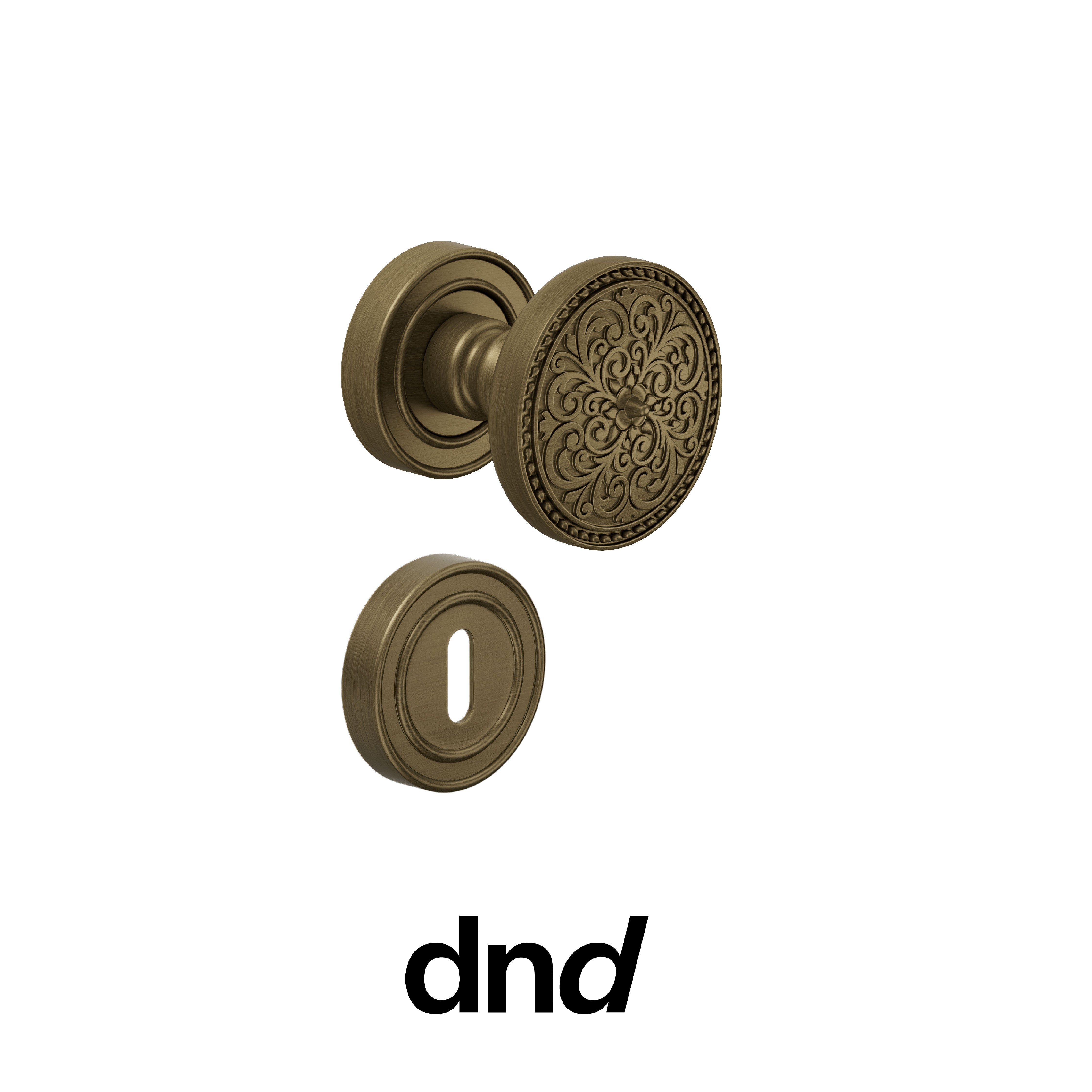 DND Fiorenza - Pomolo per porta interna - OGH - Bronzo satinato opaco / Fiorenza / Patent