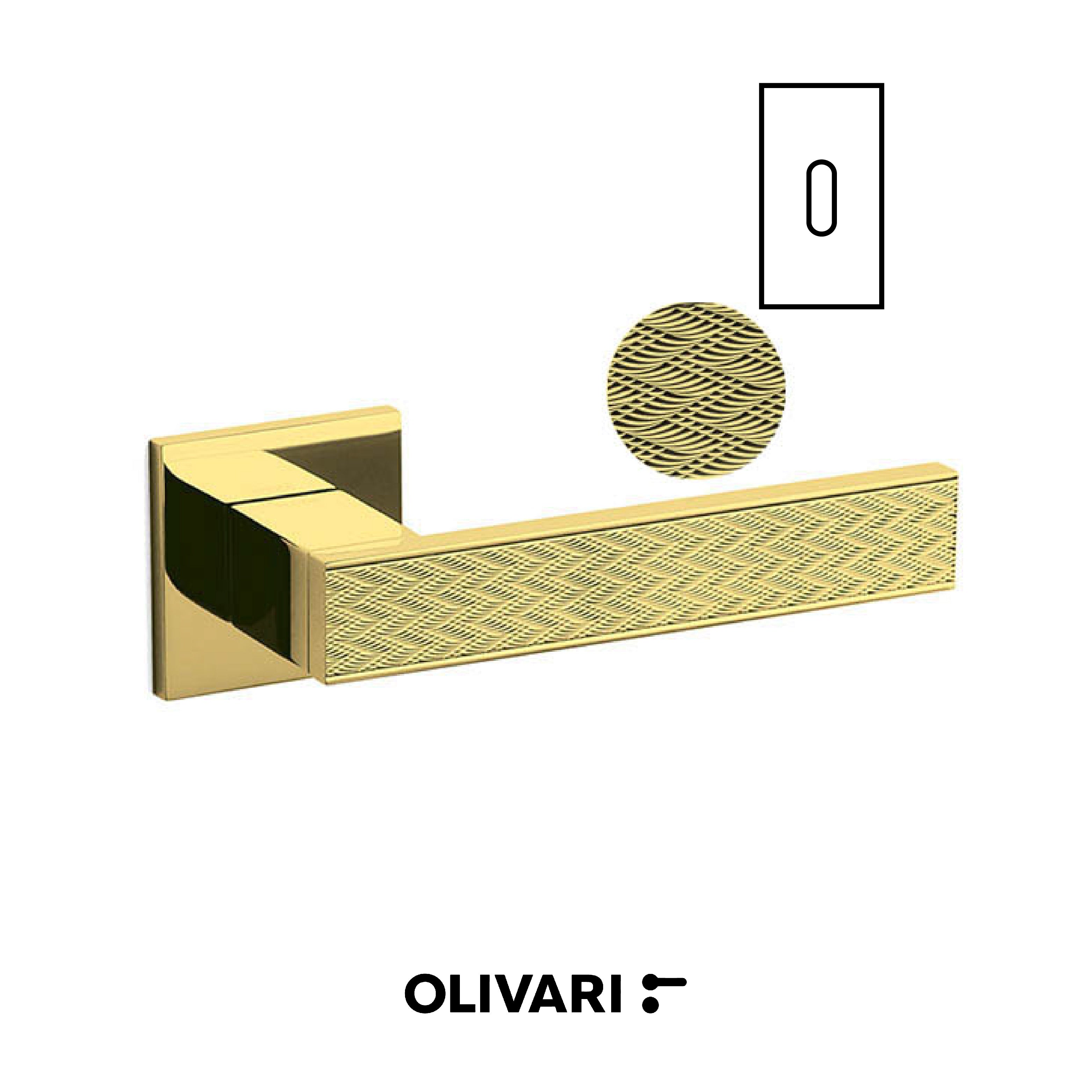 Diana Chevron -  Olivari Maniglia per porta interna - Imhoff Handles