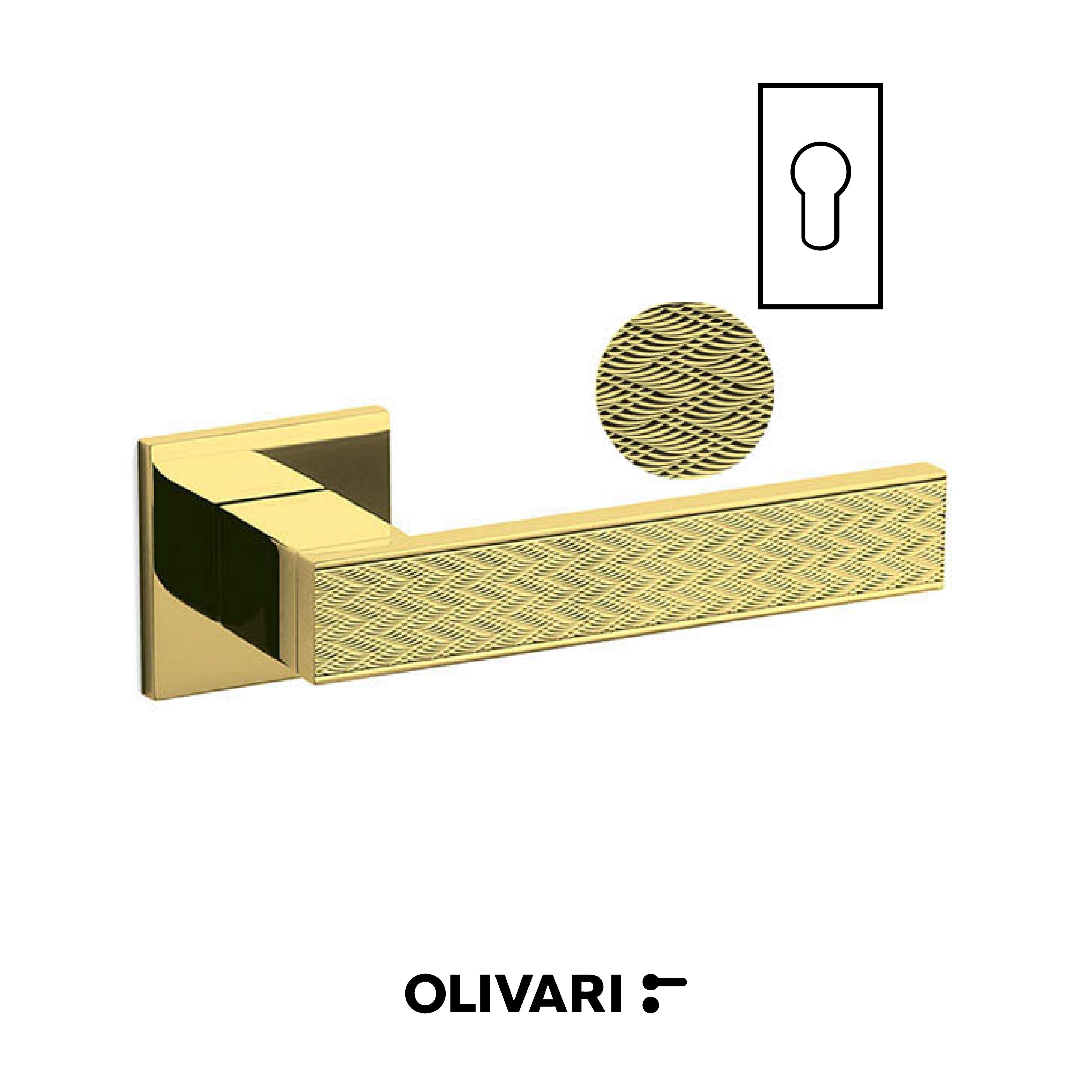 Diana Chevron -  Olivari Maniglia per porta interna - Imhoff Handles
