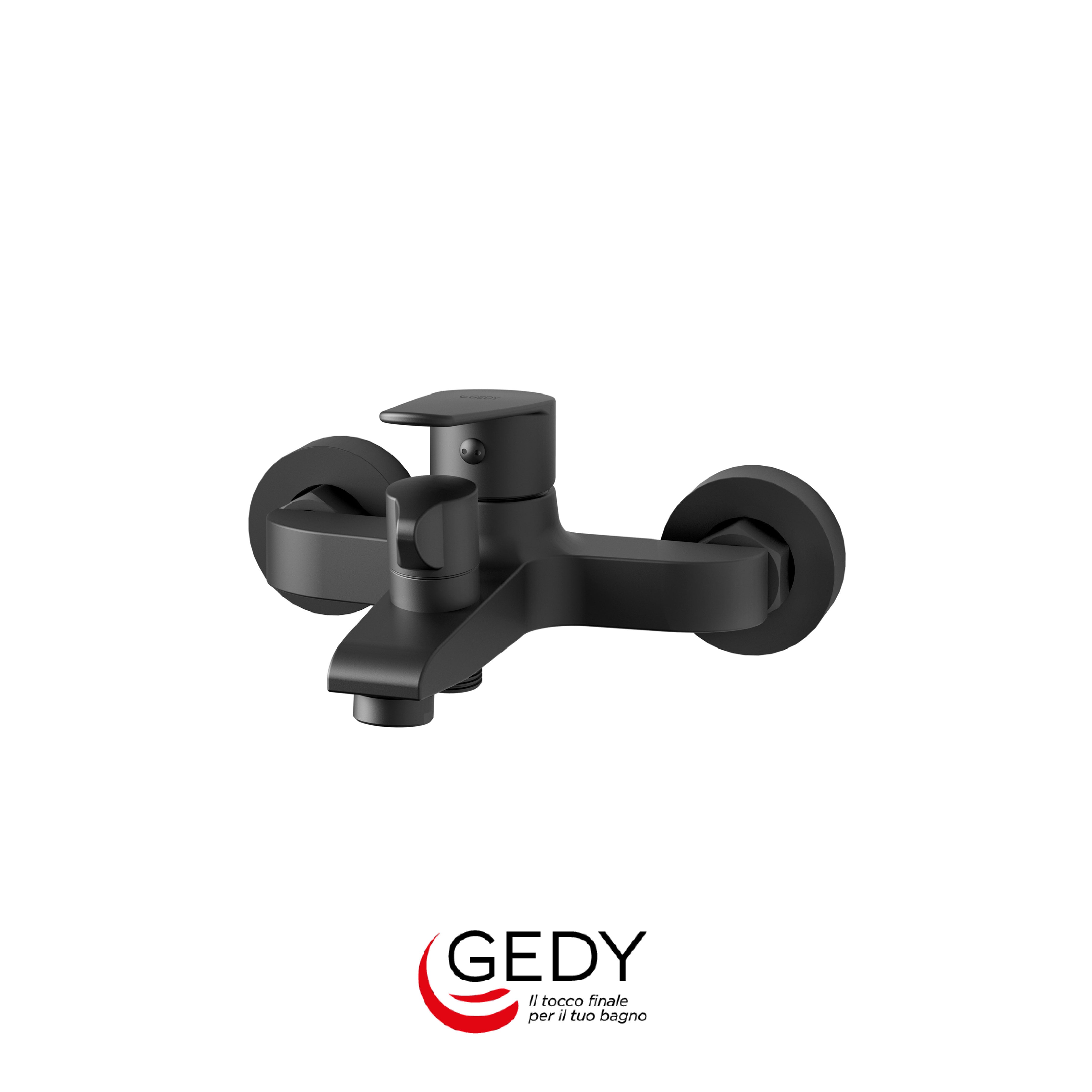 GEDY Como - Miscelatore monocomando esterno vasca - 14 - Nero matt
